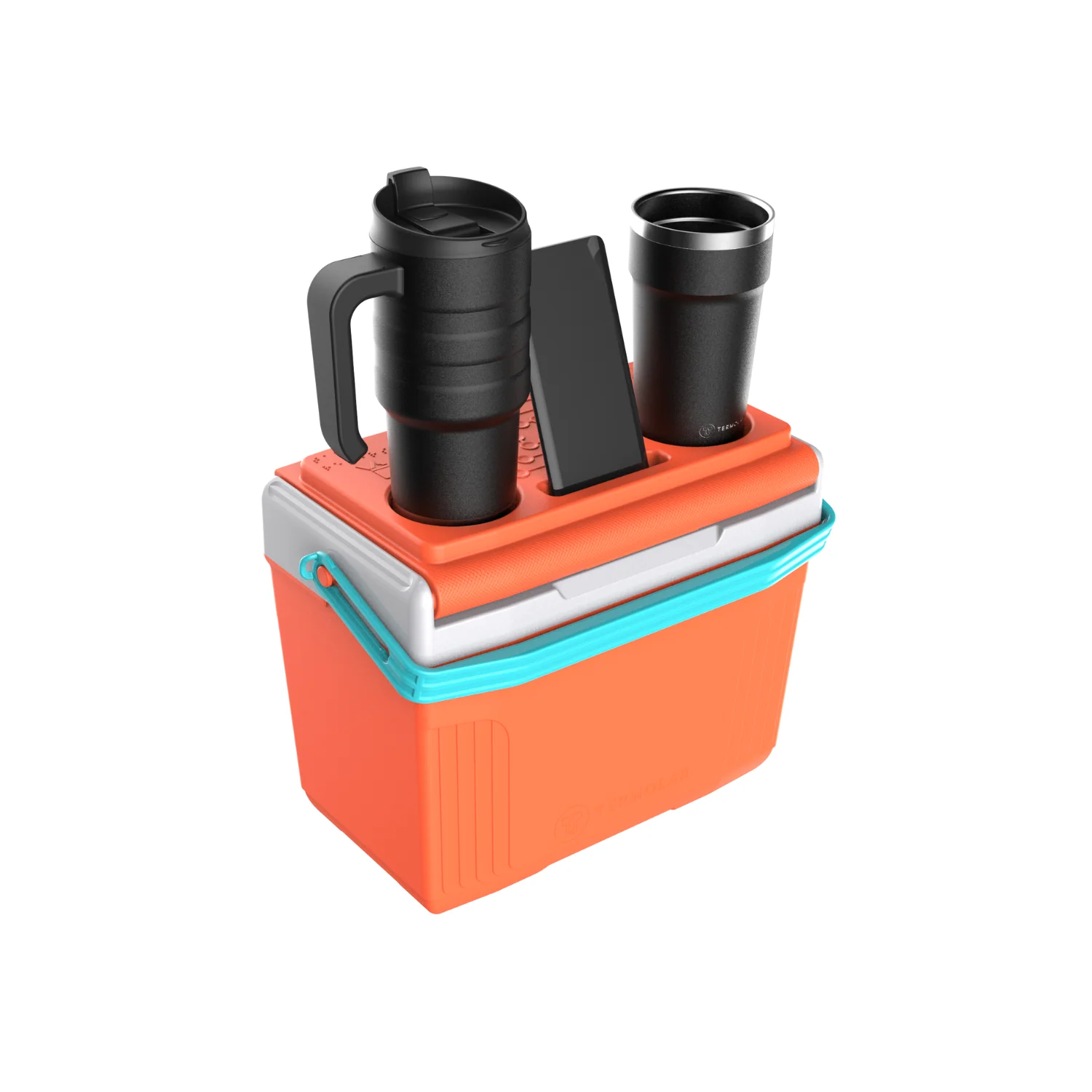 COOLER TERMOLAR 8LT NARANJO/CELESTE