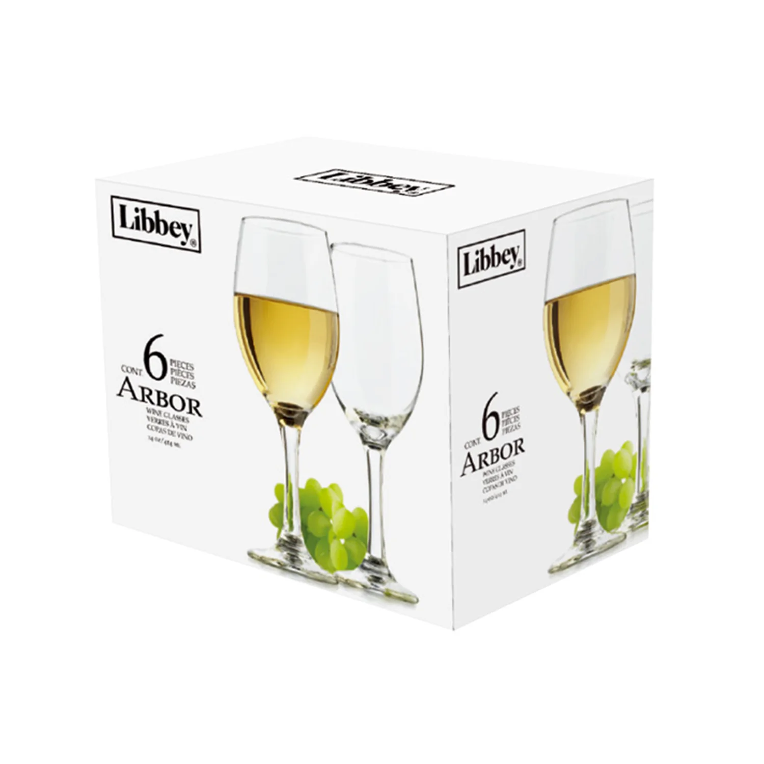 SET 6 COPAS ARBOR VINO 414ML