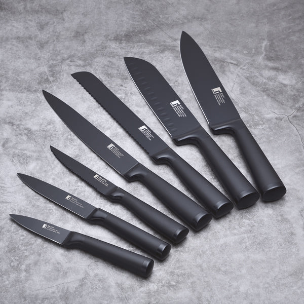 SET 5 CUCHILLOS ACERO INOXIDABLE BLACKBLADE