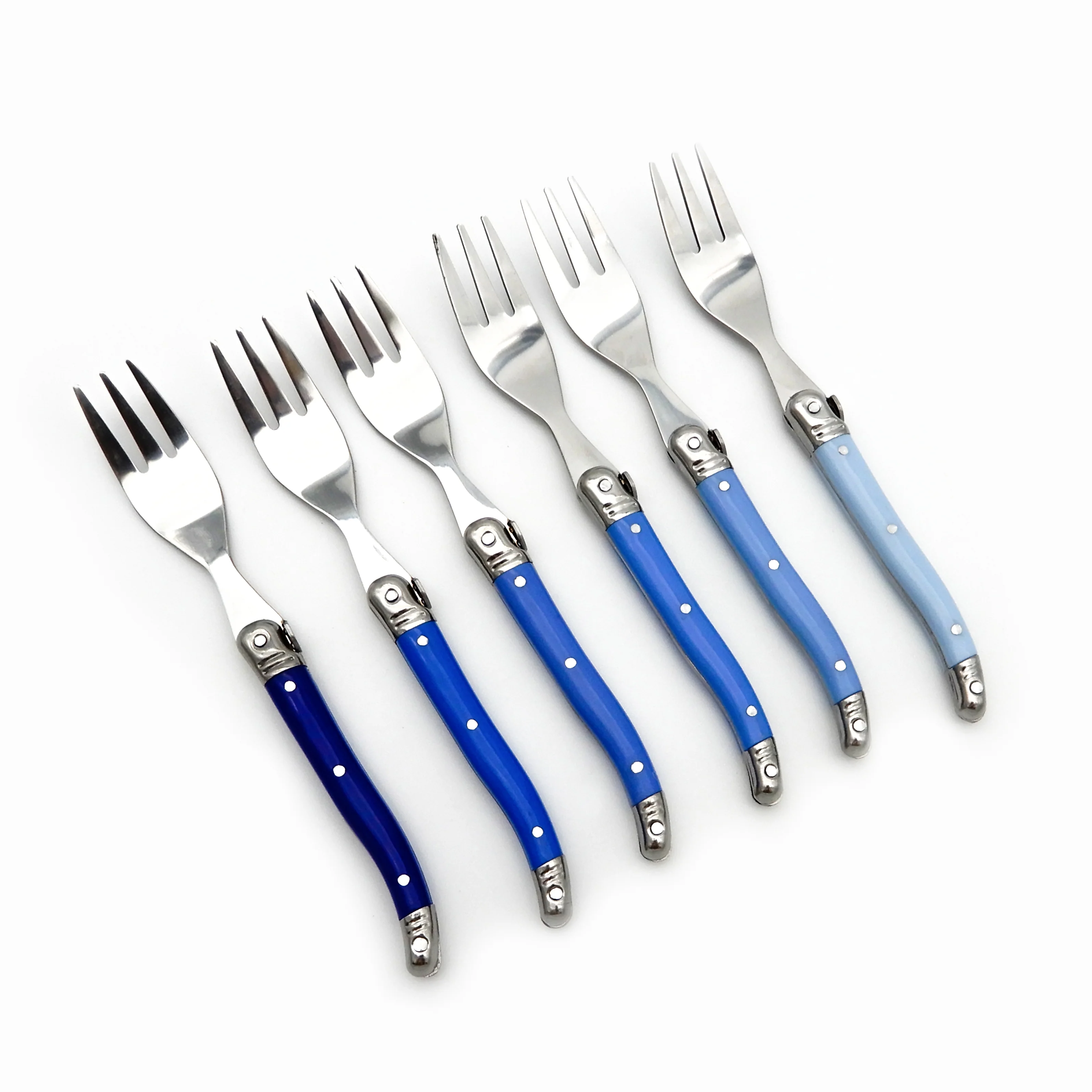 SET 6 TENEDORES PEQUEÑOS MONTPELLIER AZUL