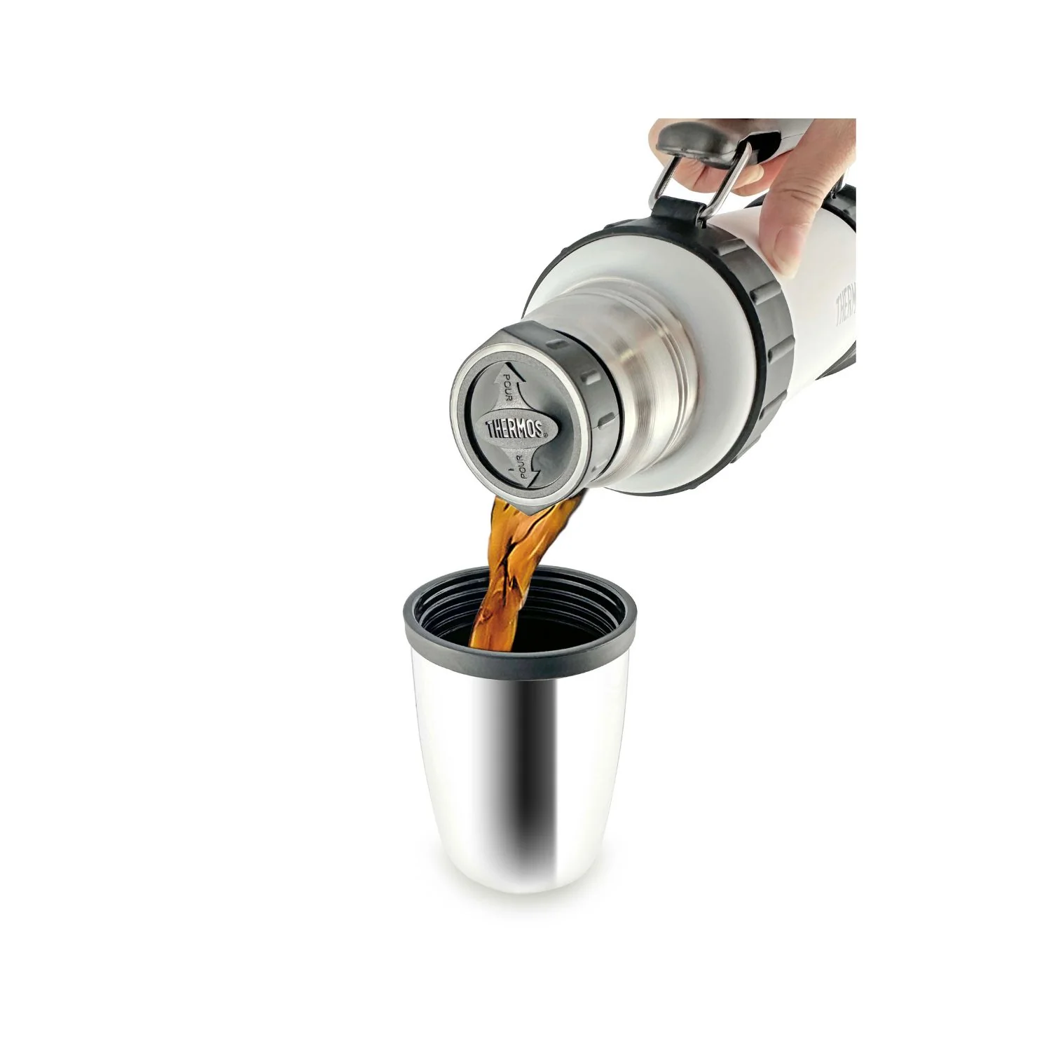 TERMO LÍQUIDO ACERO INOXIDABLE WORK BLANCO 1,2 LT