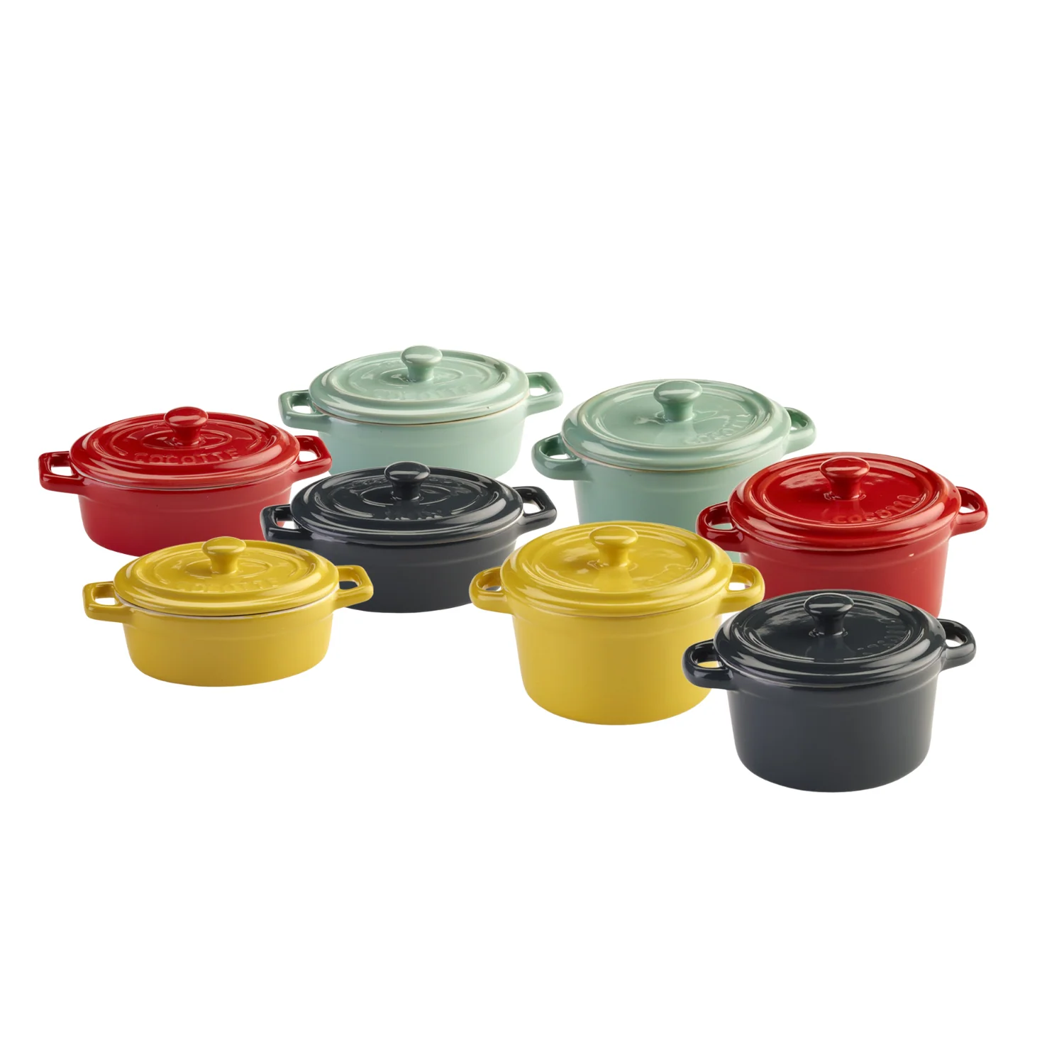 SET 8 MINI RAMEKINES CERÁMICA SURTIDOS