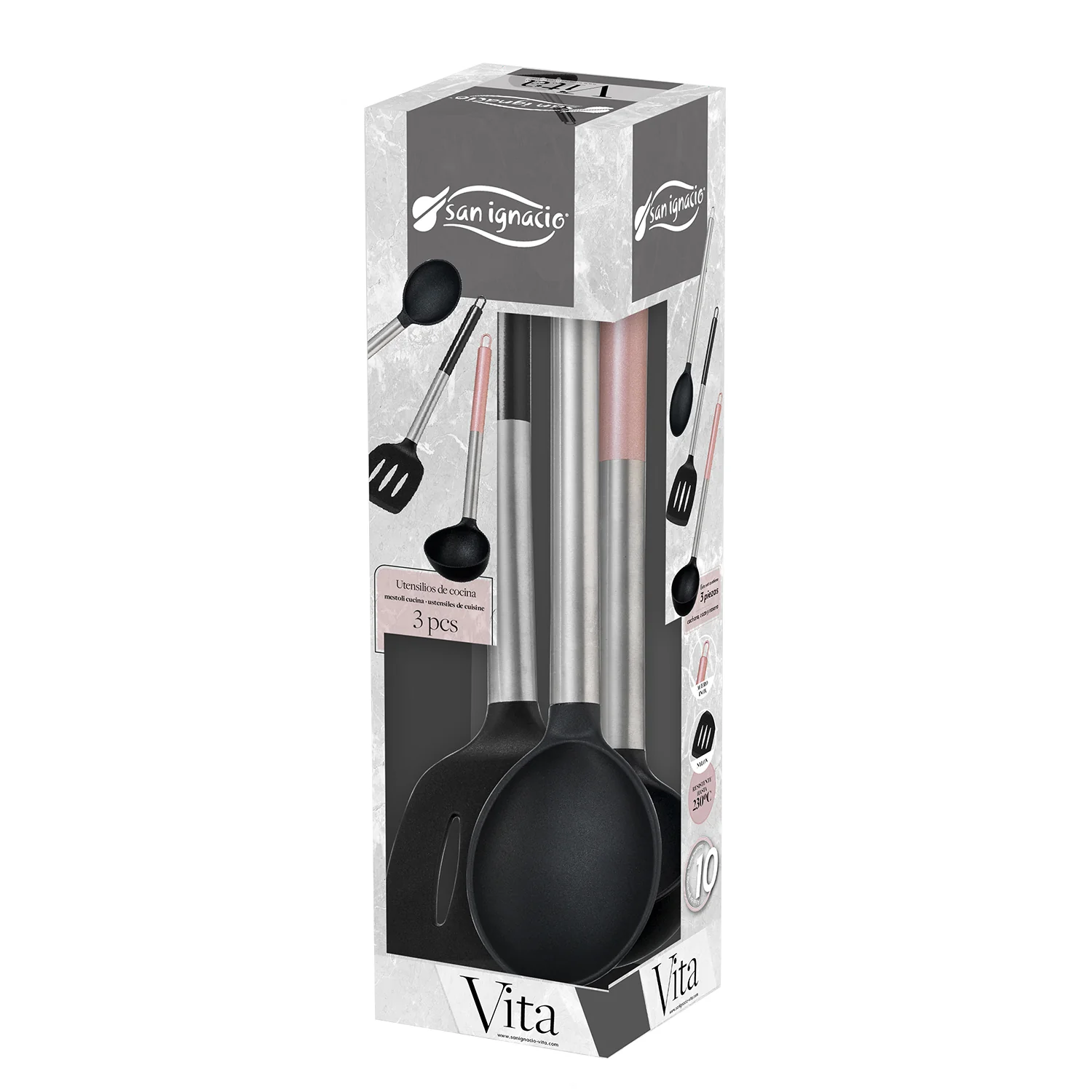 SET 3 PIEZAS UTENSILIOS DE COCINA VITA