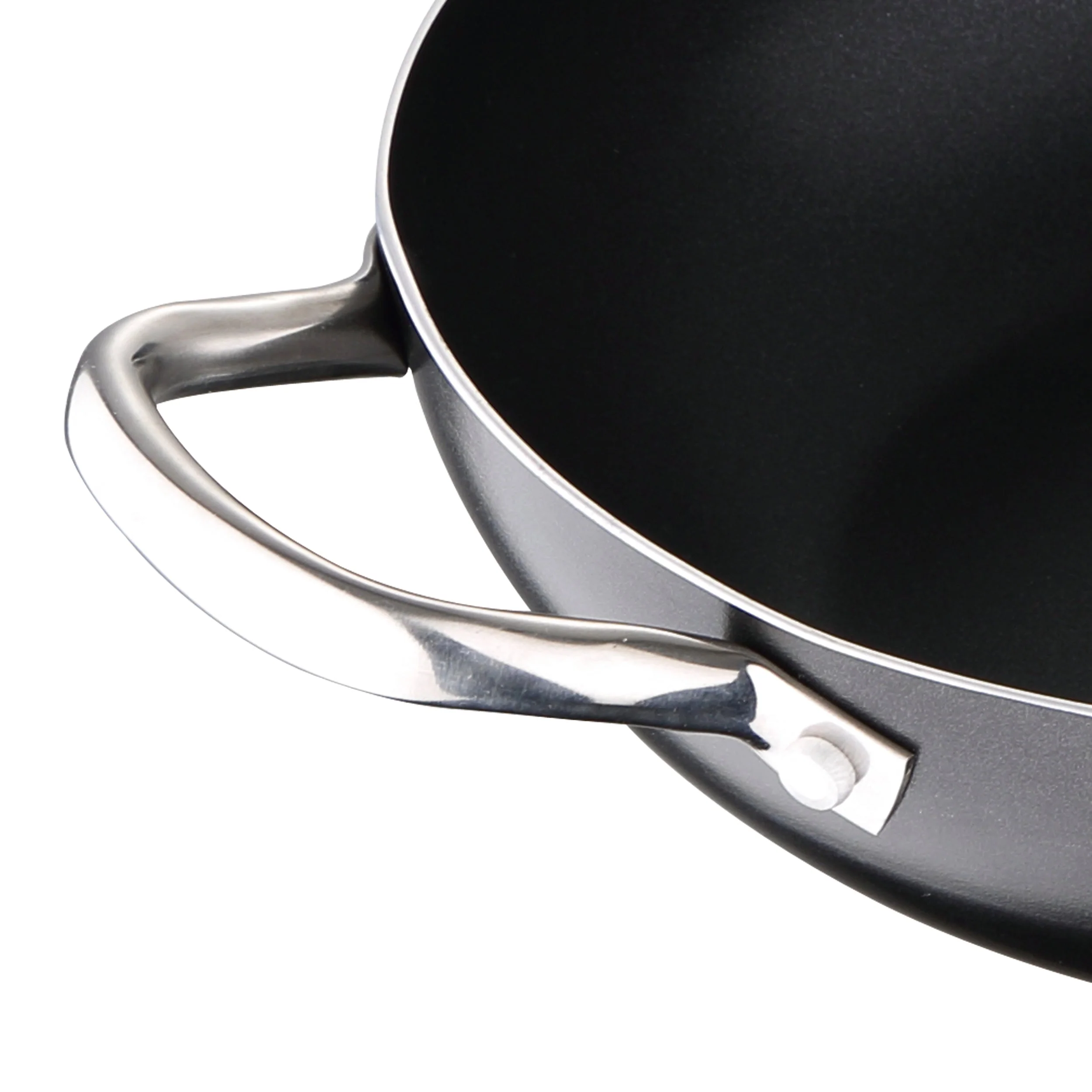 WOK 28X8 CM ALUMINIO PRENSADO PRO CHEF