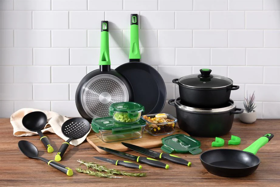 SET SARTEN Y CACEROLAS ALUMINIO FUNDIDO VITORIA