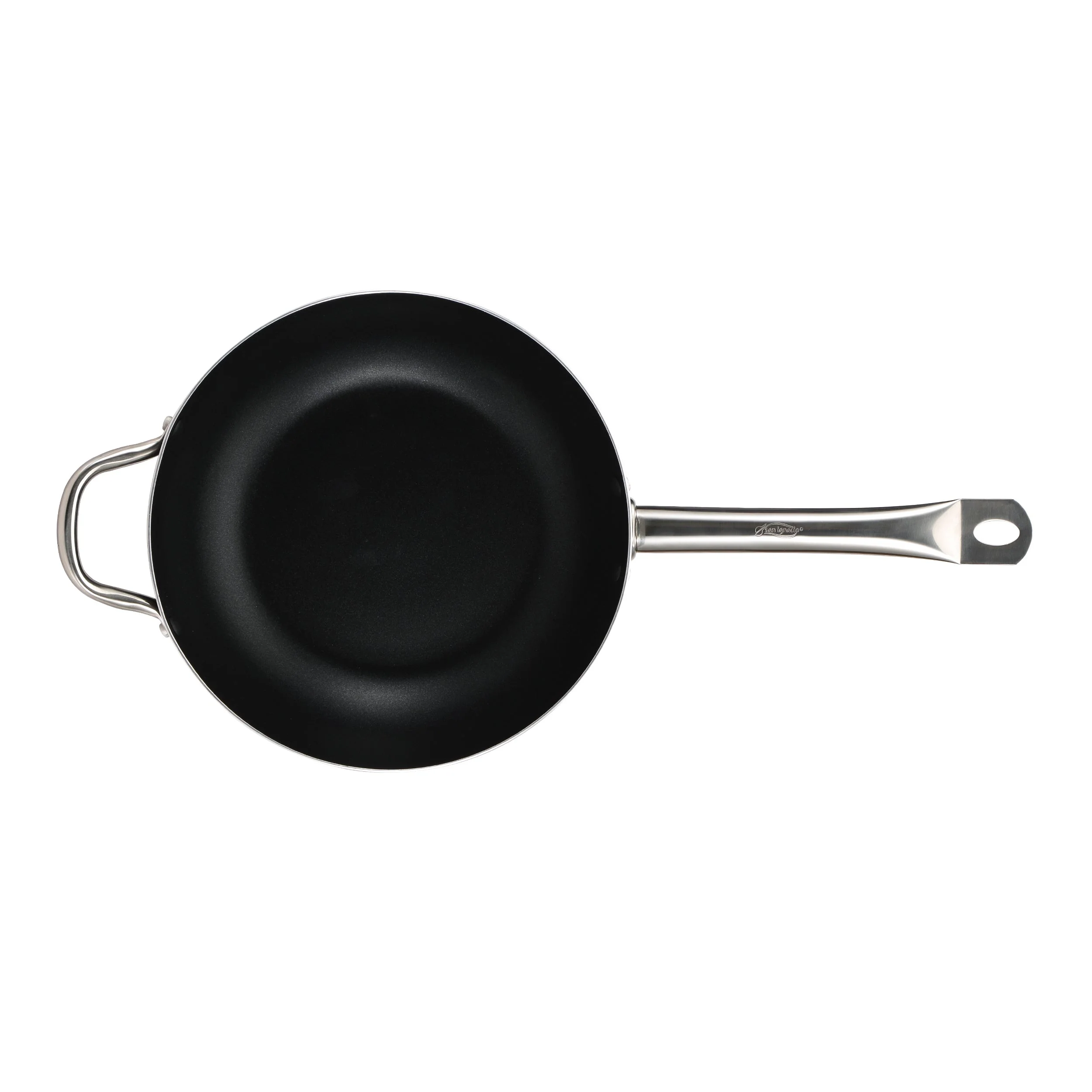 WOK 28X8 CM ALUMINIO PRENSADO PRO CHEF