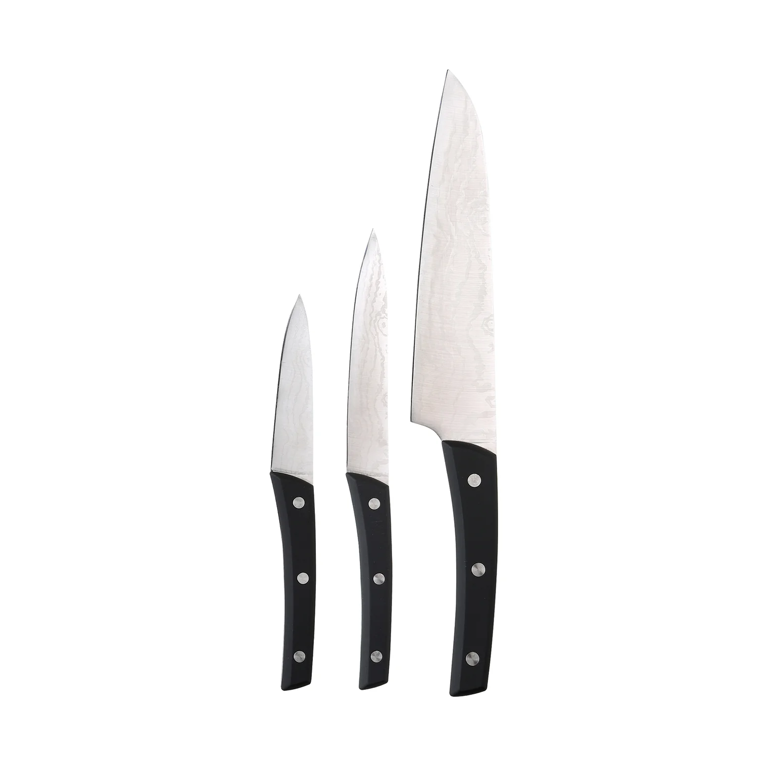 SET 3 PIEZAS CUCHILLOS ACER. INOX DAMASCUS