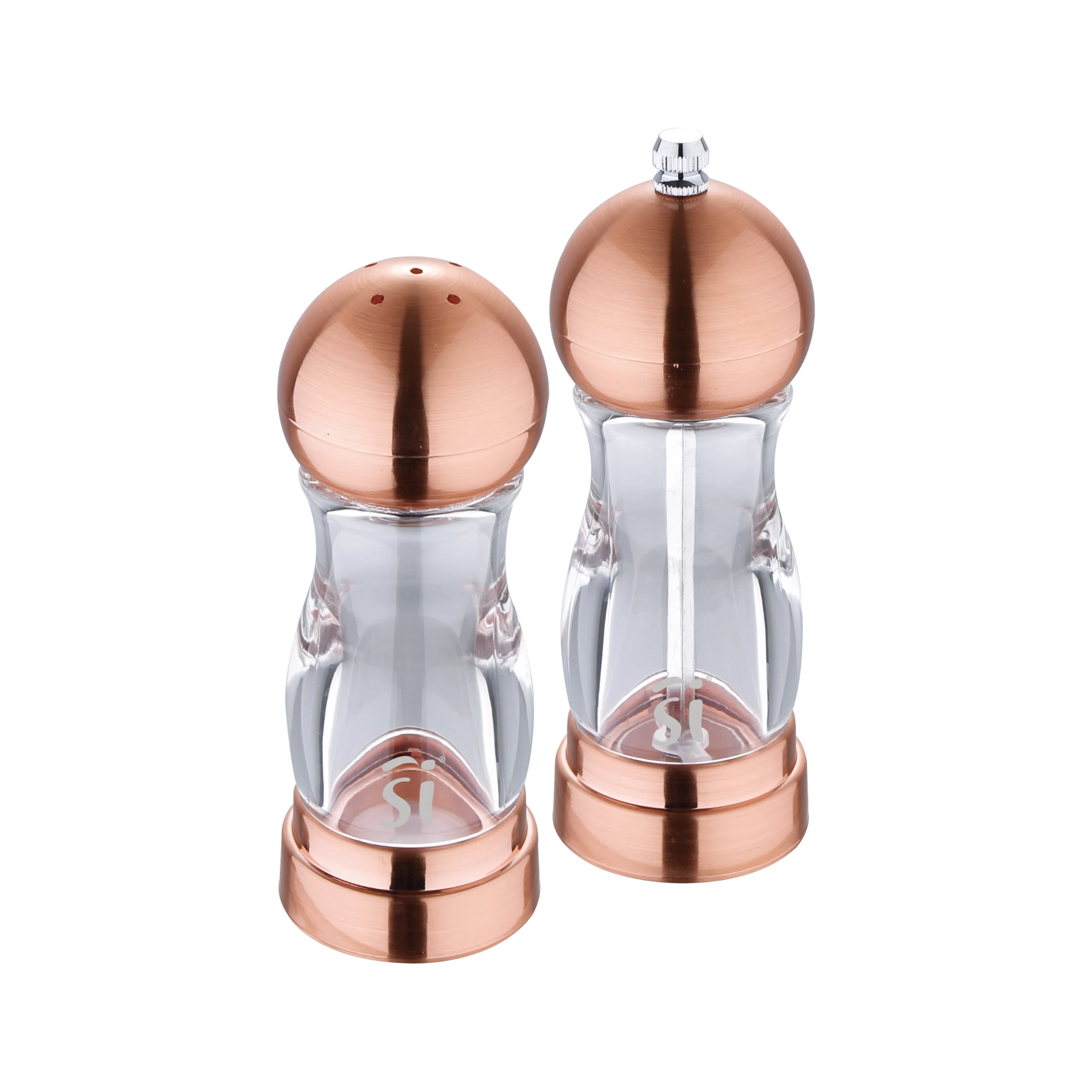 SET DE 2 PIEZAS  SALERO Y MOLINO DE PIMIENTA
