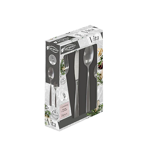 SET CUBERTERÍA 16PZS ACERO INOX VITA