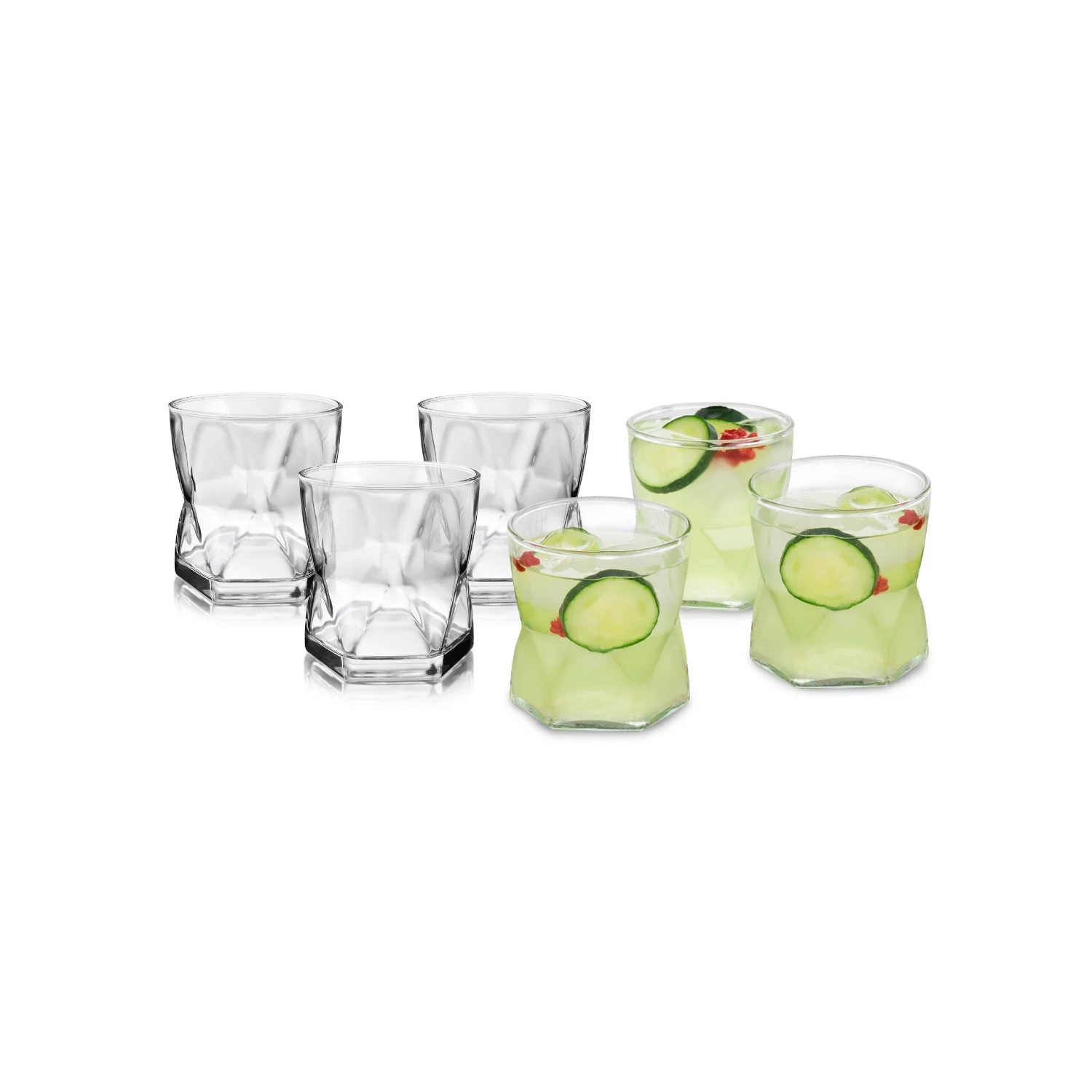 SET 6 VASOS ROMBUS  352ML