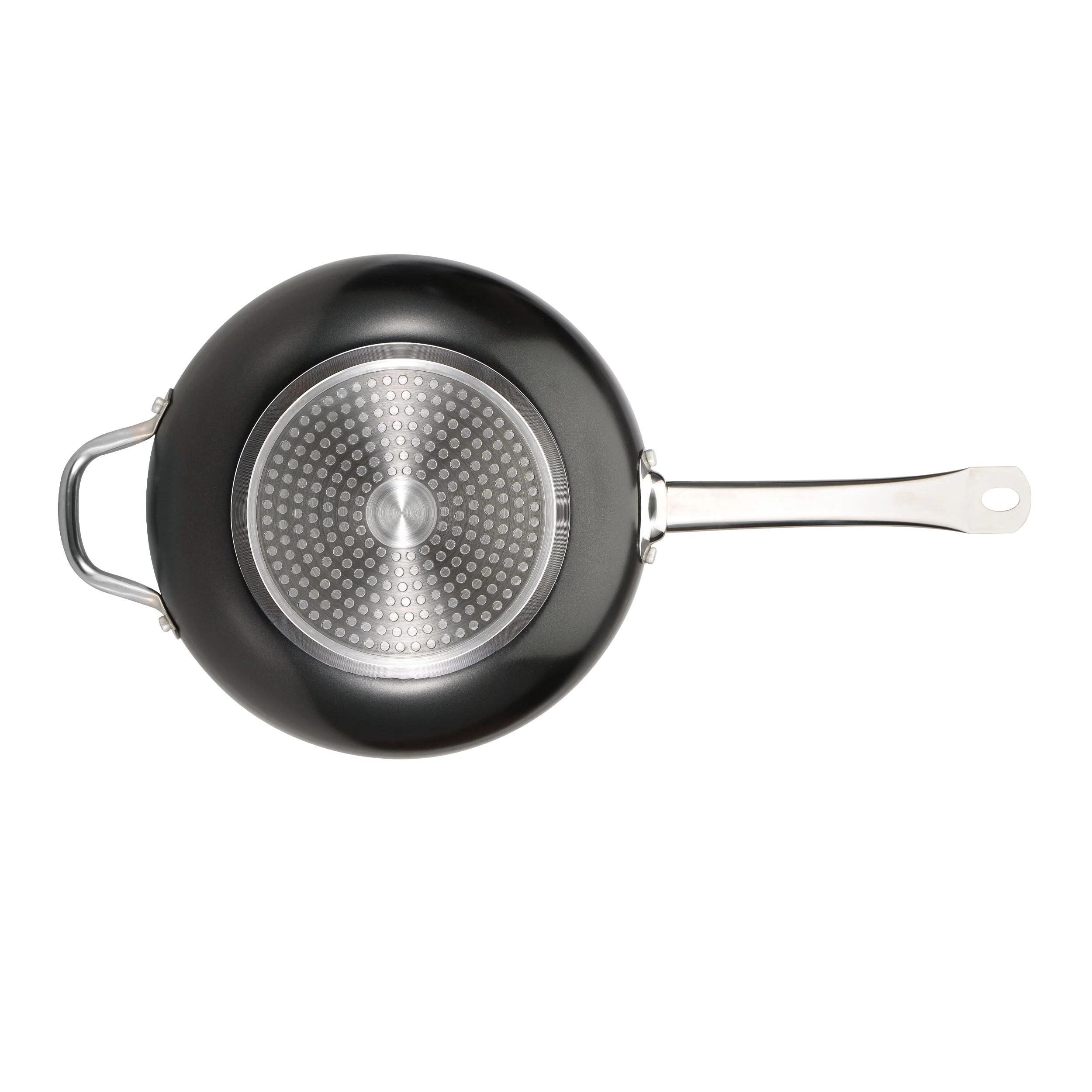 WOK 28X8 CM ALUMINIO PRENSADO PRO CHEF
