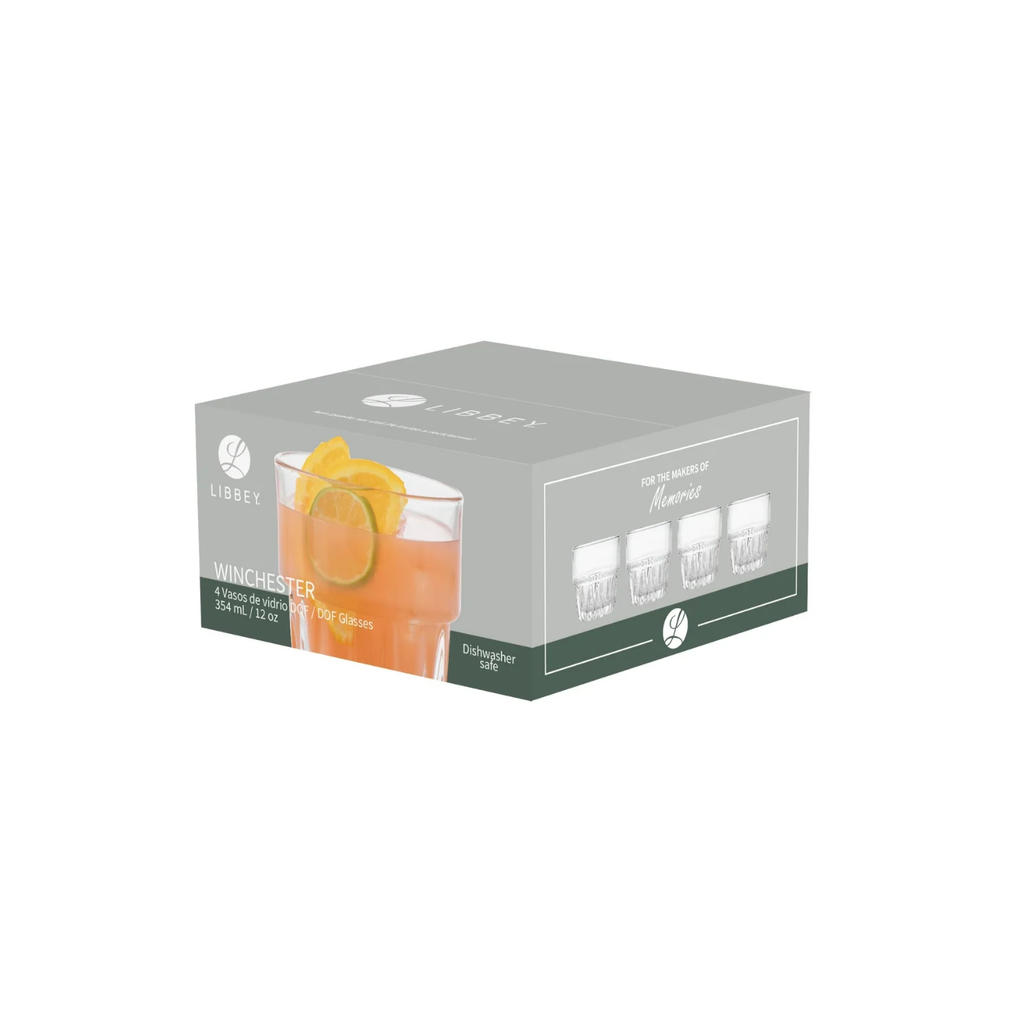 SET 4 VASOS WINCHESTER 354 ML