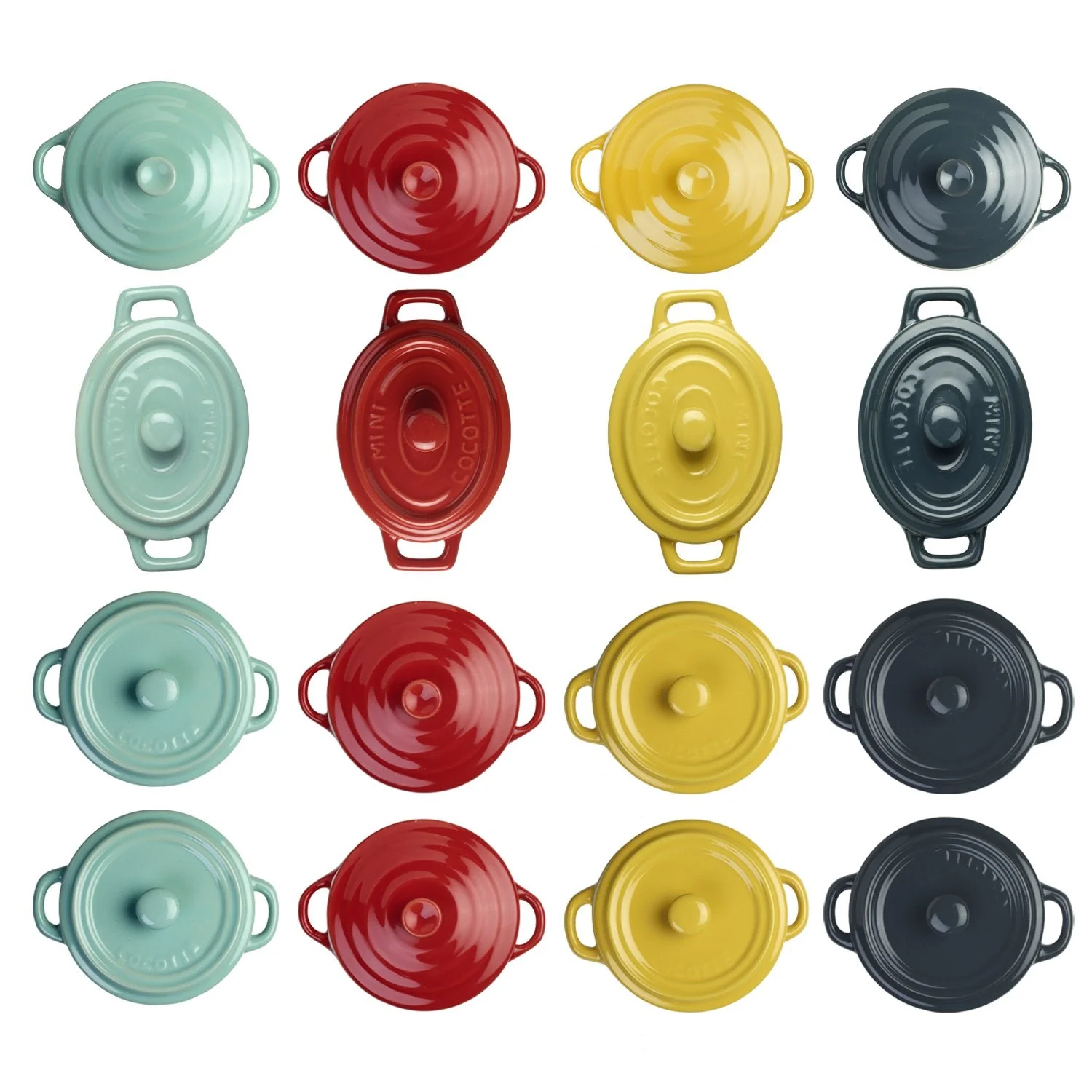 SET 8 MINI RAMEKINES CERÁMICA SURTIDOS