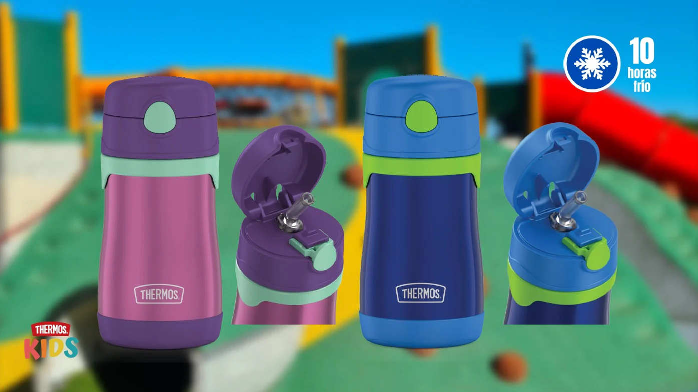 BOTELLA CON BOMBILLA THERMOS SIPPY KIDS 290ML AZUL