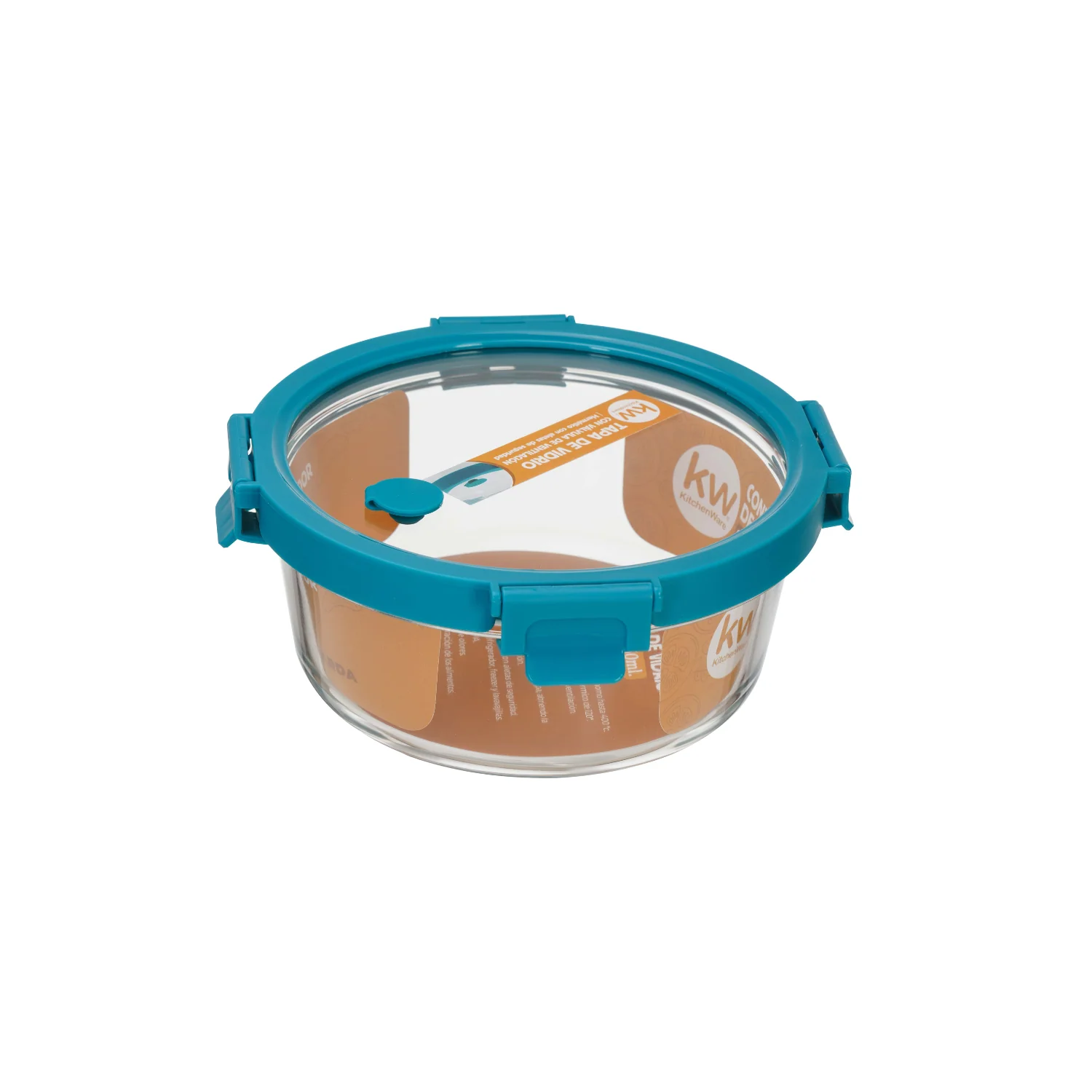 CONTENEDOR TAPA CLICK VIDRIO REDONDO 950ML