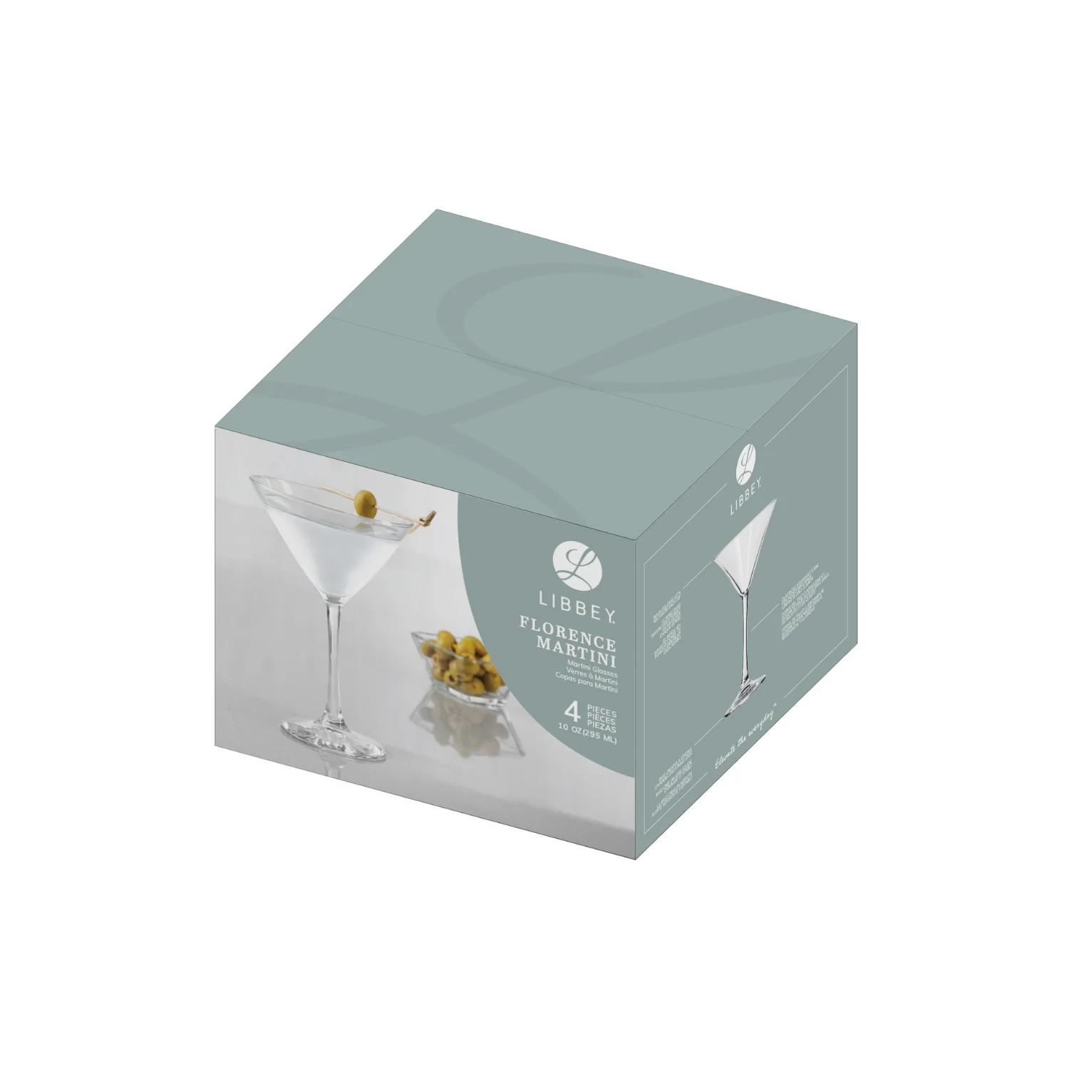 SET 4 COPAS MARTINI FLORENCE 295ML