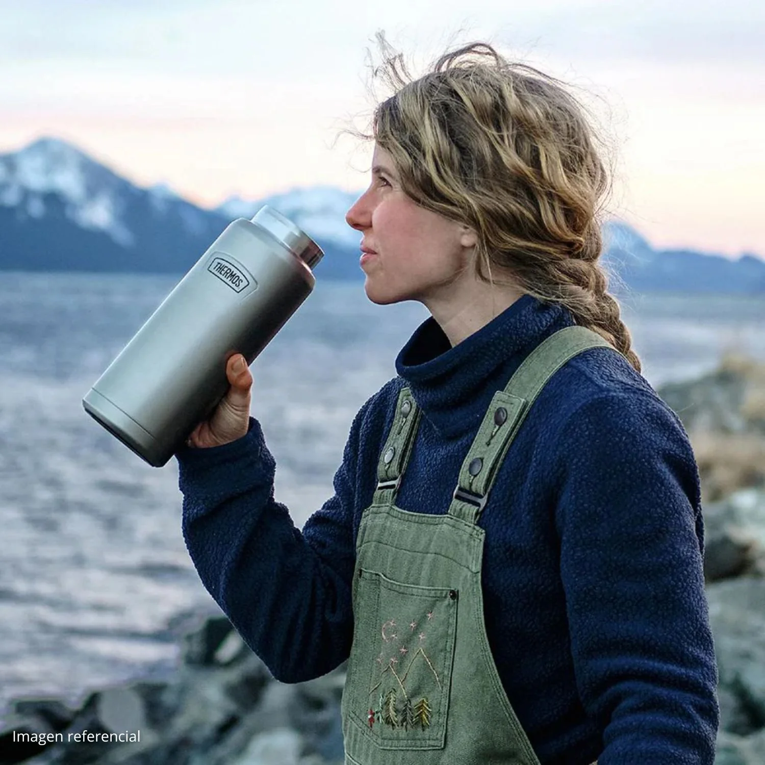 BOTELLA HIDRATACIÓN ICON ACERO INOXIDABLE 1.2LT SADDLE