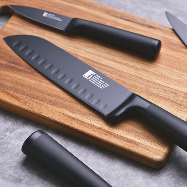 SET 4 CUCHILLOS ACERO INOXIDABLE BLACKBLADE