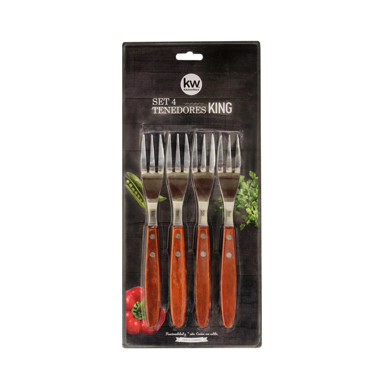 SET 4 TENEDORES KING EXTRA GRANDE