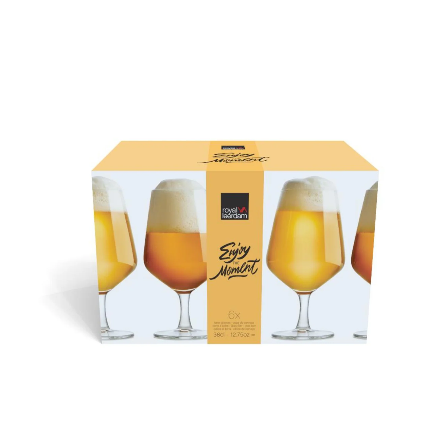 SET 6 COPONES CERVEZA ENJOY THE MOMENT 380 ML