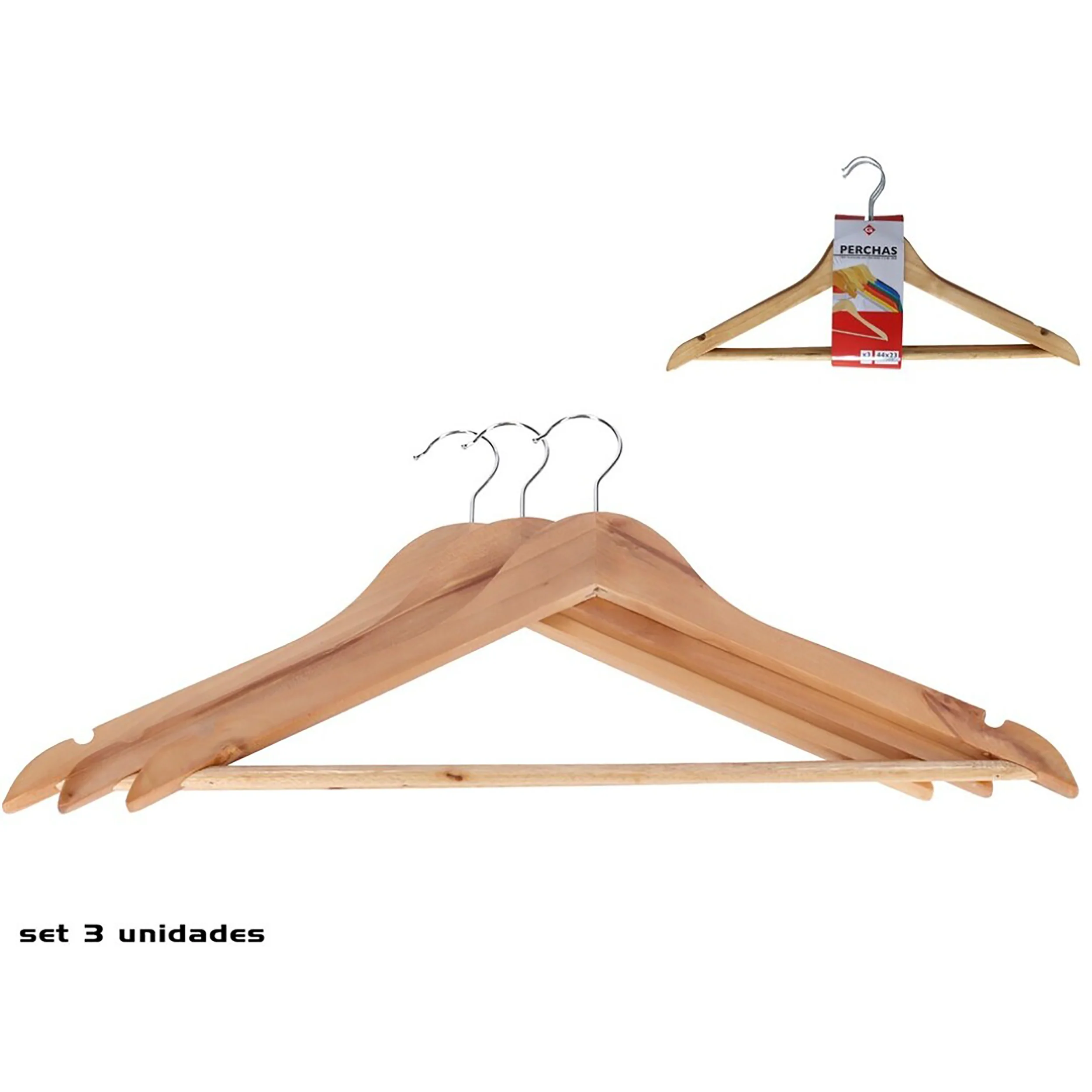 SET 3 COLGADORES DE ROPA