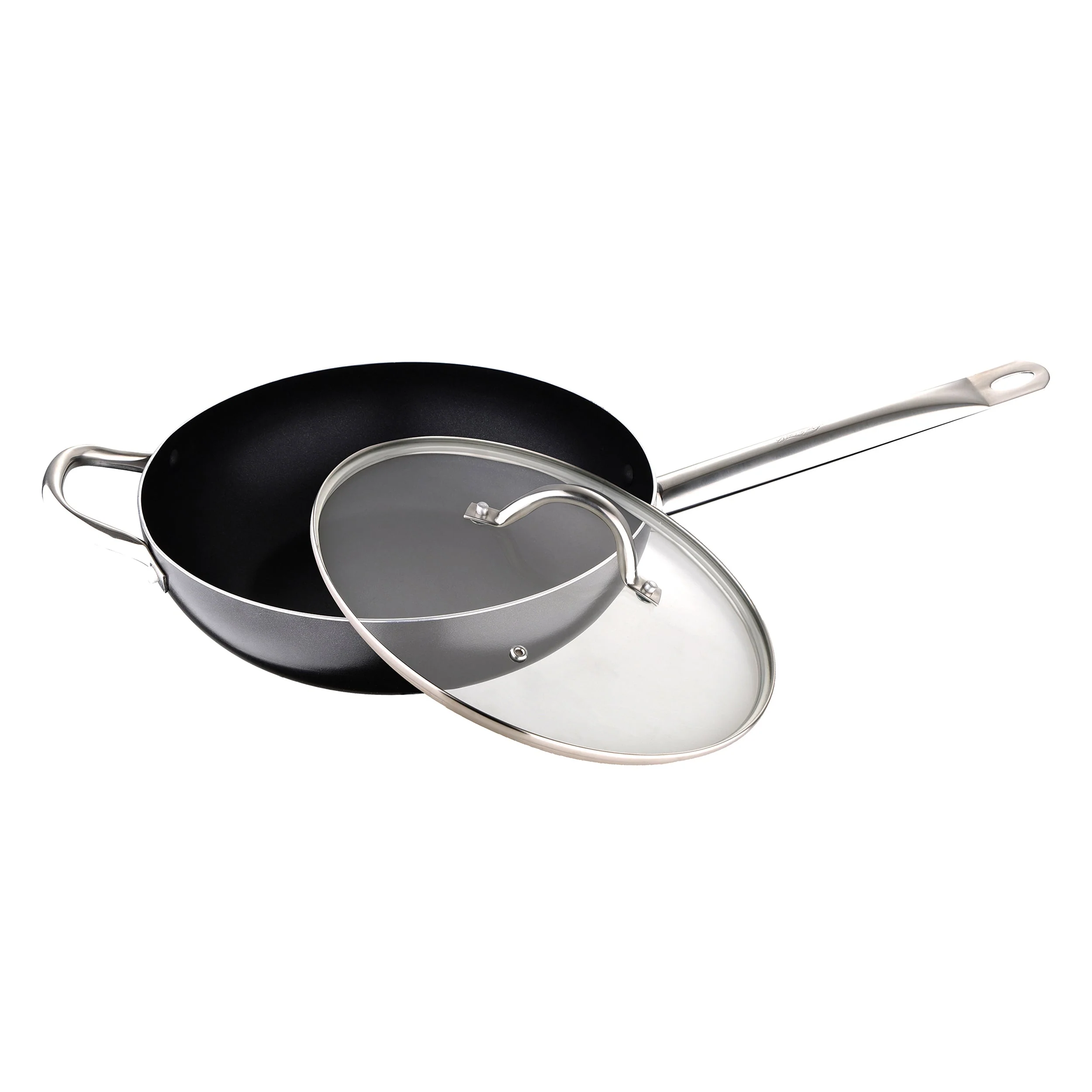 WOK 28X8 CM ALUMINIO PRENSADO PRO CHEF