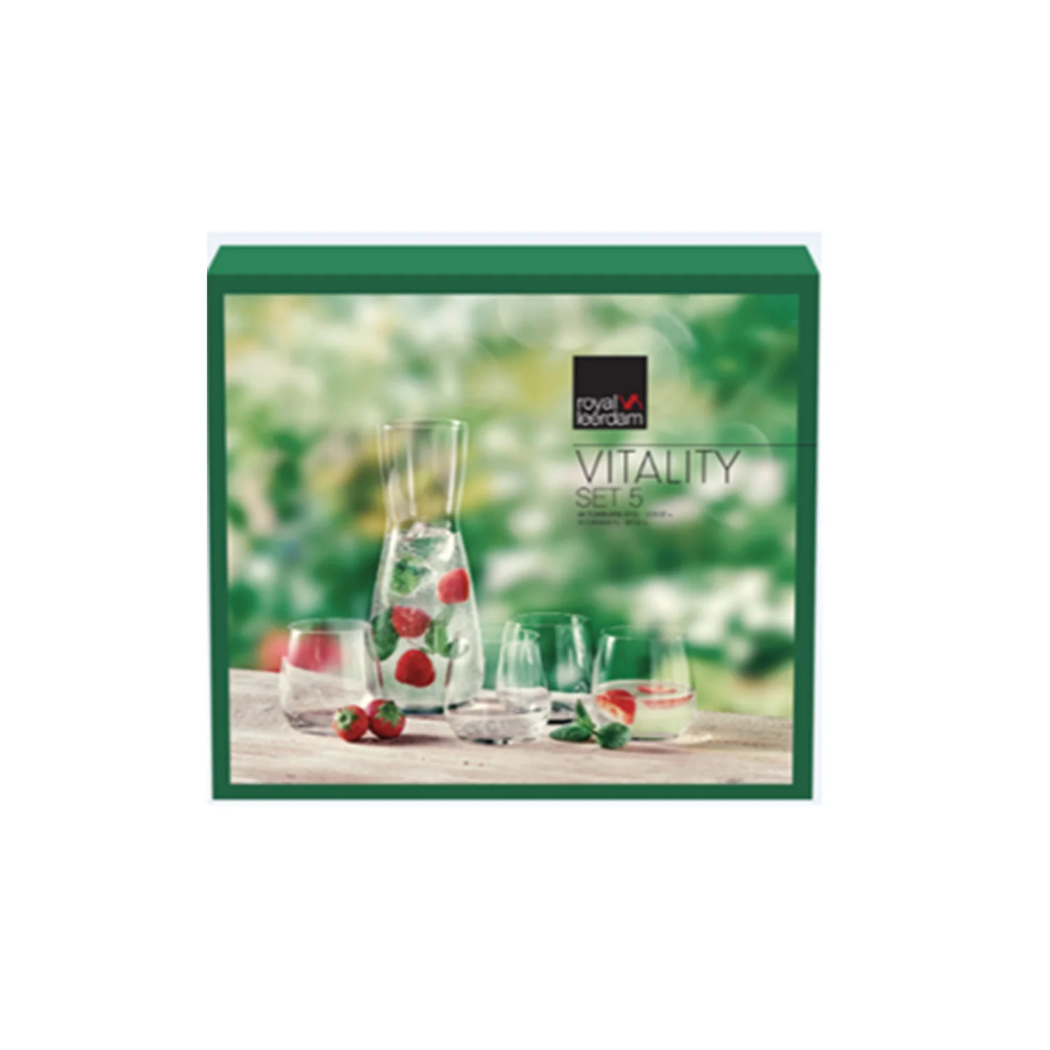 SET 5 PIEZAS JARRA + VASOS VITALITY