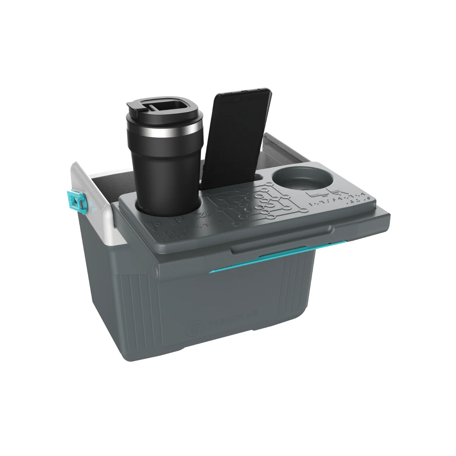 COOLER TERMOLAR 8LT GRIS/CELESTE