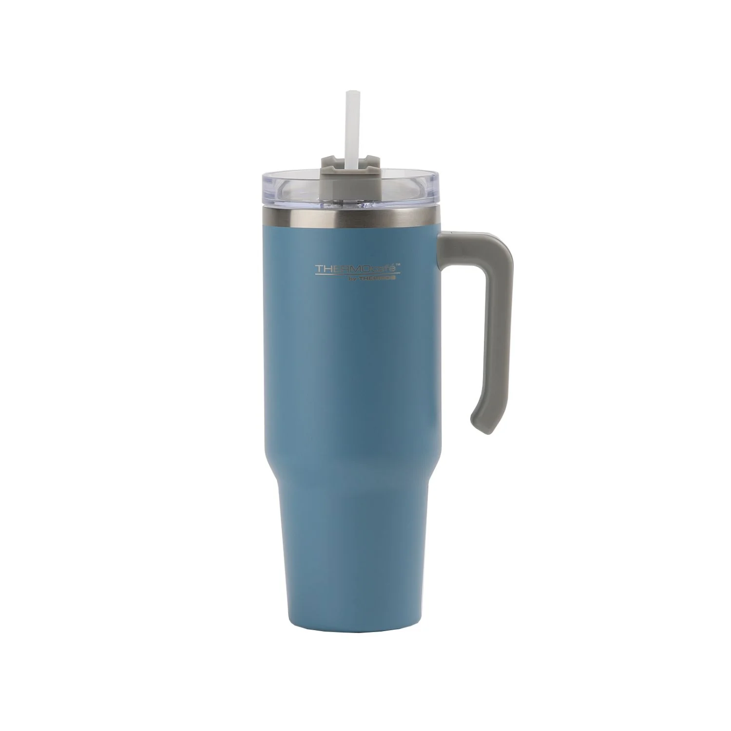 TERMO MUG STRAW WASABI ACERO INOX  1,1 LT AZUL