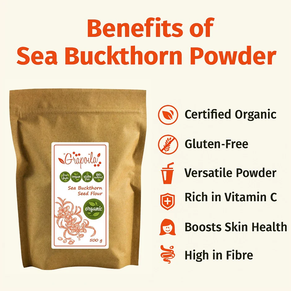 Organic Sea Buckthorn Powder 500g