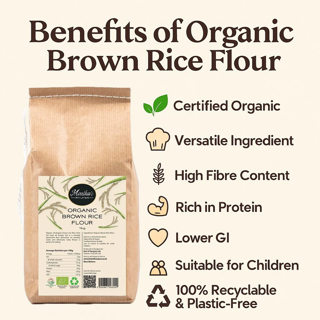 Organic Brown Rice Flour 1kg