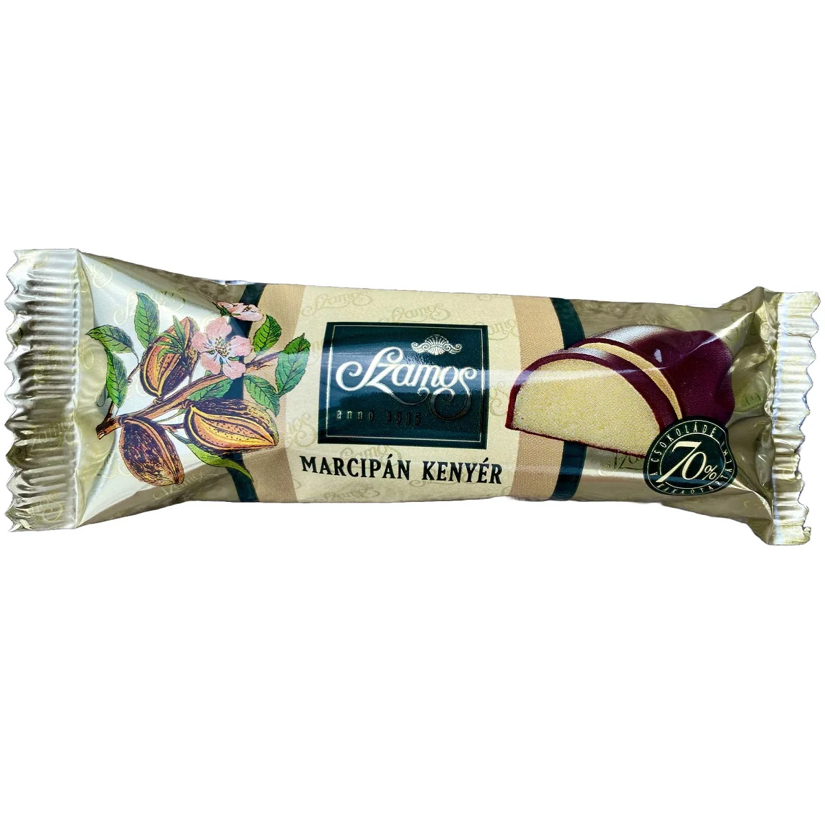 Szamos Marzipan Dark Chocolate Bar 40g