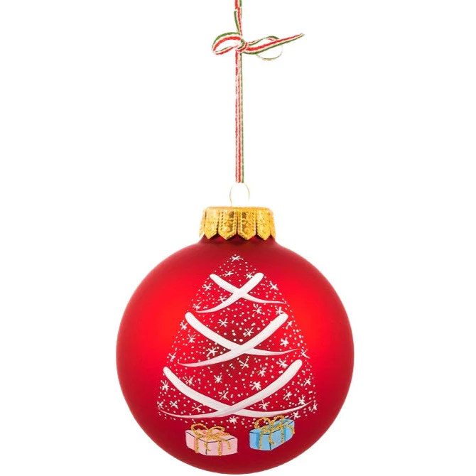 Red Christmas Tree Decoration Bauble