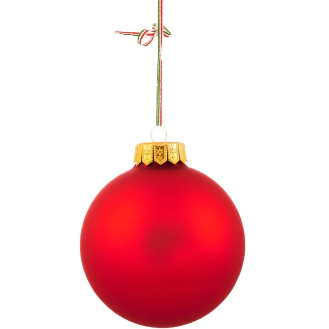 Red Christmas Tree Decoration Bauble