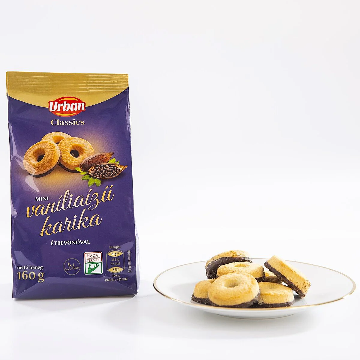 Vaníliás Karika - Chocolate & Vanilla Biscuits 160g