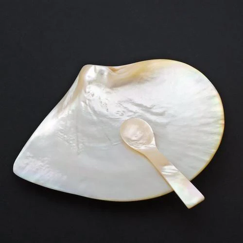 Mother of Pearl Caviar Set - Plate & Spoon