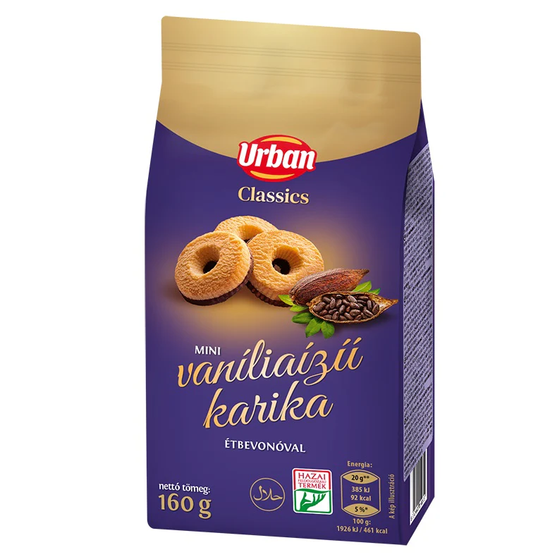Vaníliás Karika - Chocolate & Vanilla Biscuits 160g