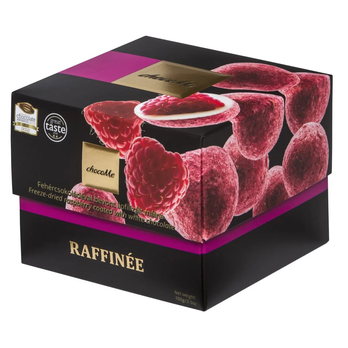 ChocoMe Raspberry White Chocolate Raffinée 120g
