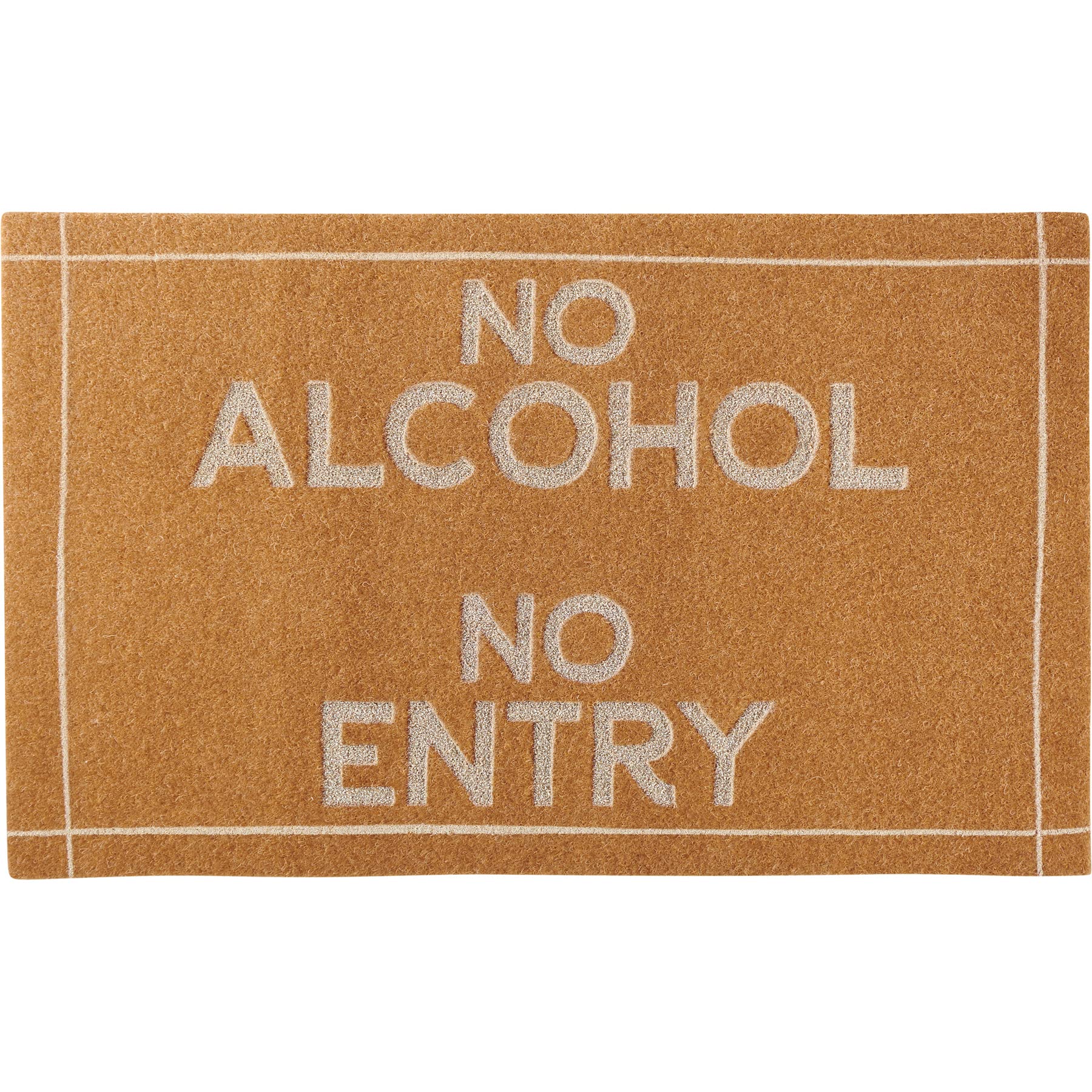 Door Mat - No Alcohol No Entry Decorative Rug