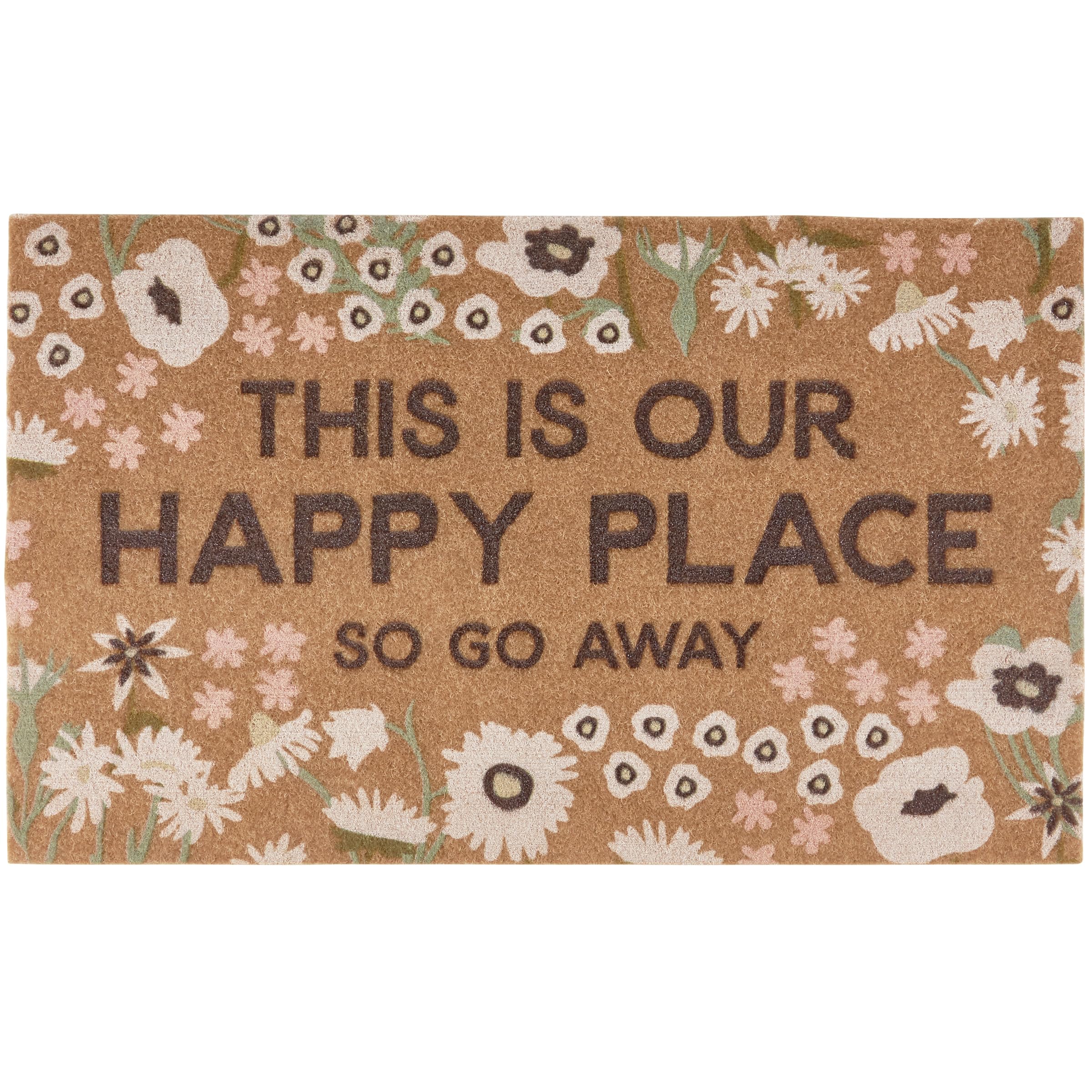 Door Mat - Our Happy Place So Go Away Rug