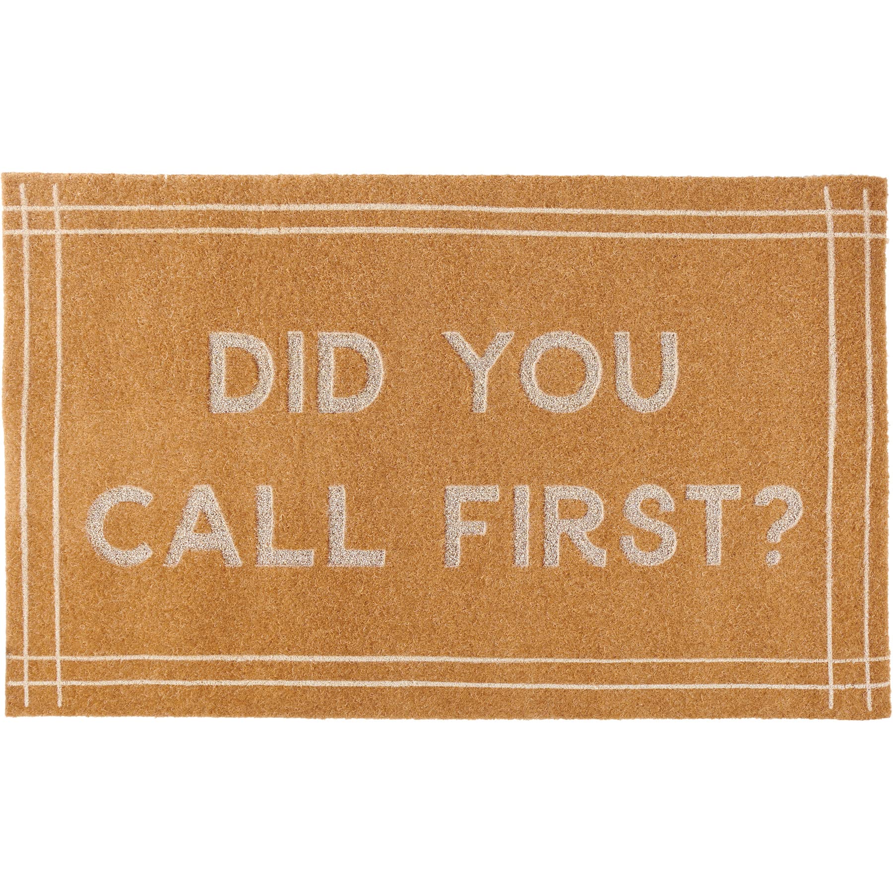 Door Mat - Did You Call First? Decorative Rug