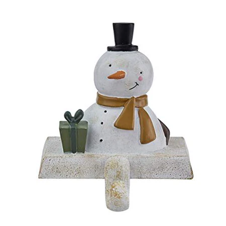 Snowman Stocking Hanger - Off-White