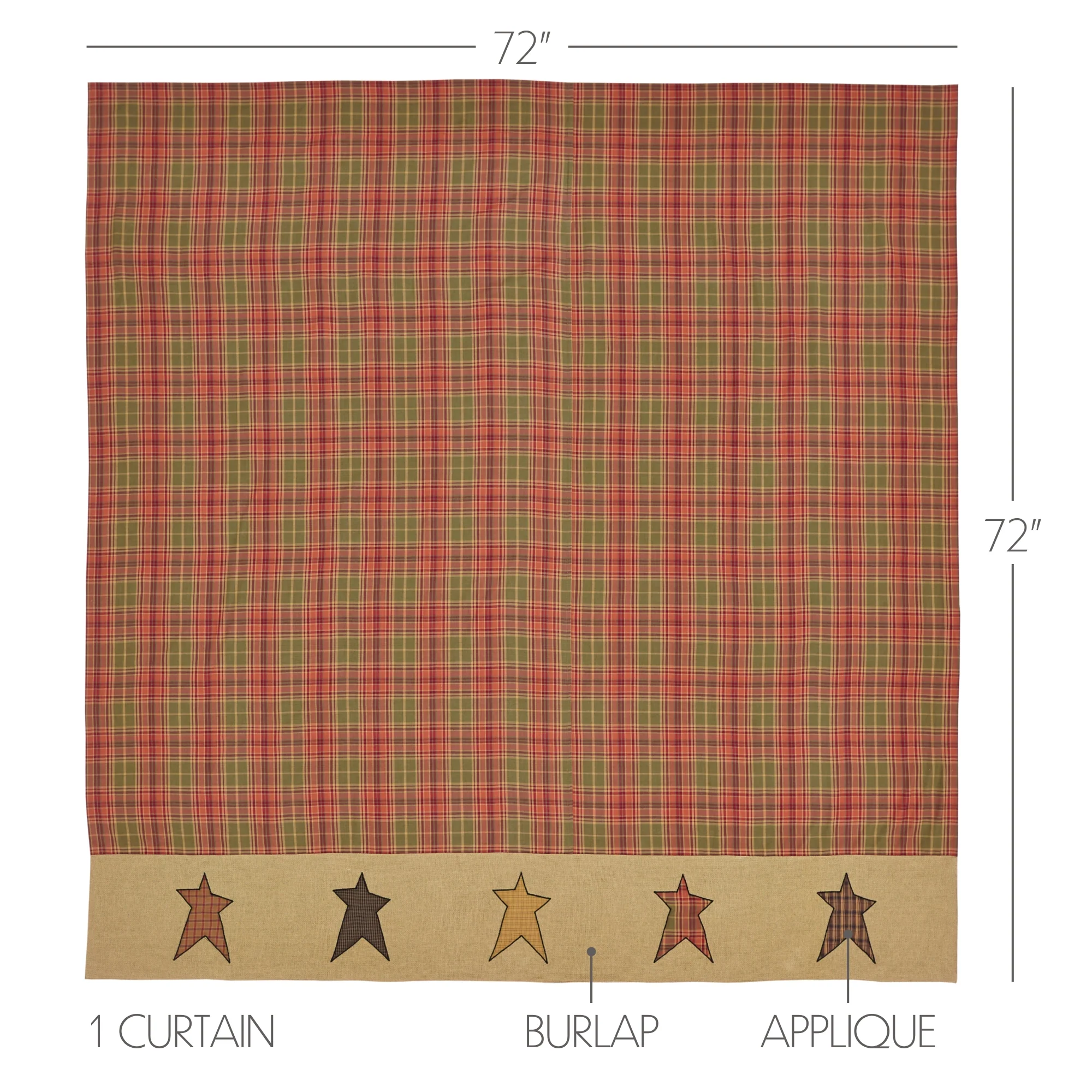 Stratton Shower Curtain 72x72