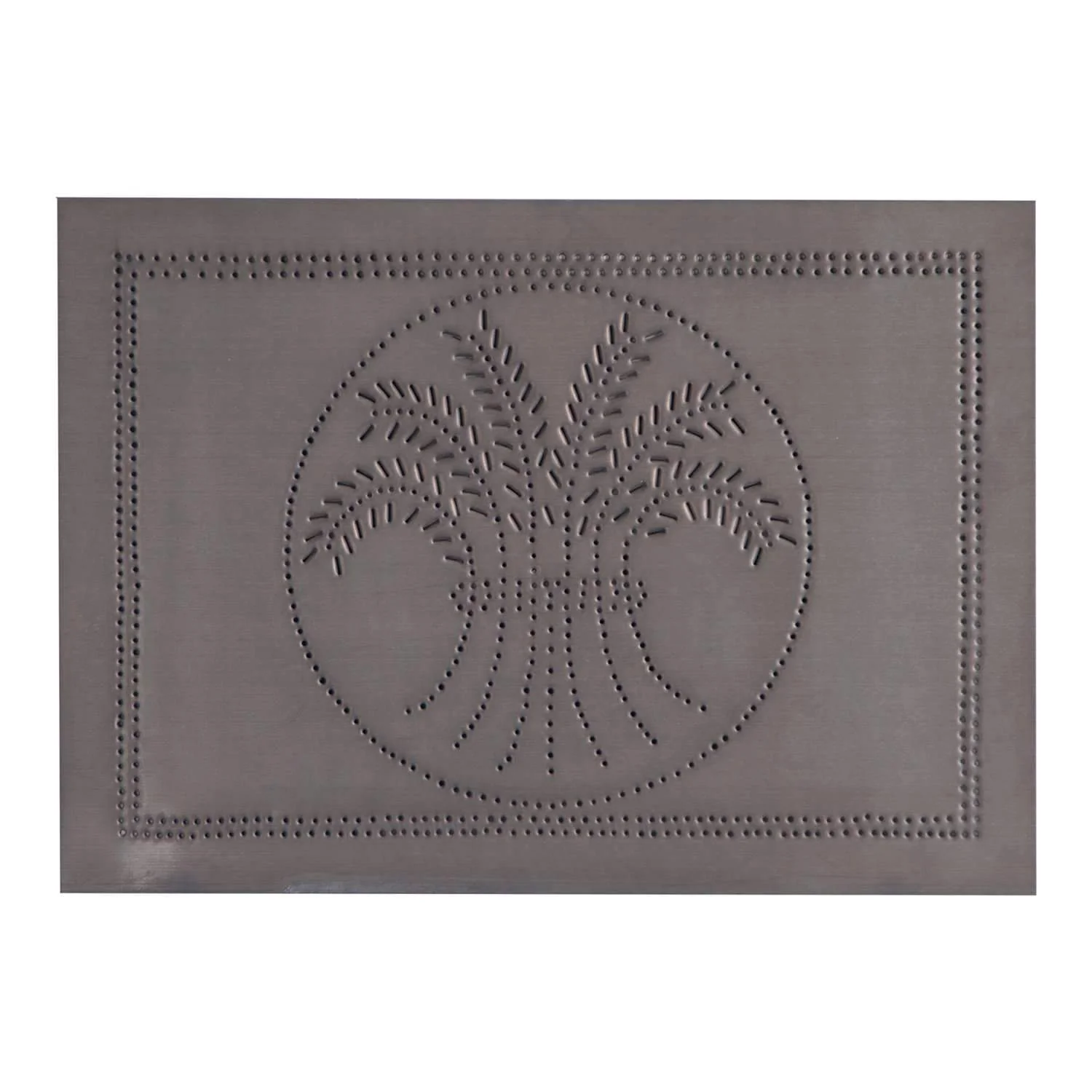 * Horizontal Wheat Panel in Blackened Tin