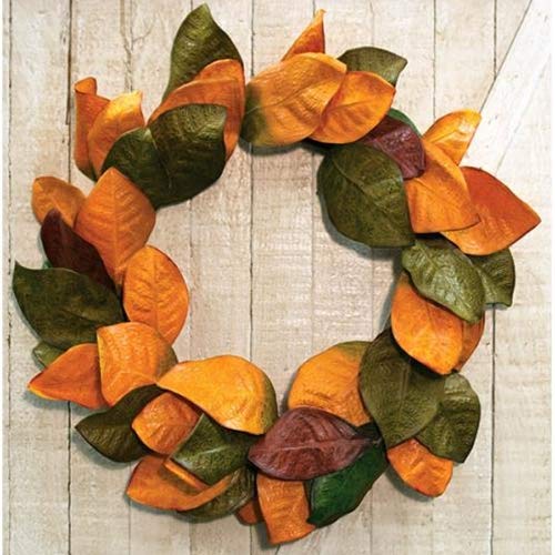 *Fall Magnolia Leaves Wreath 22