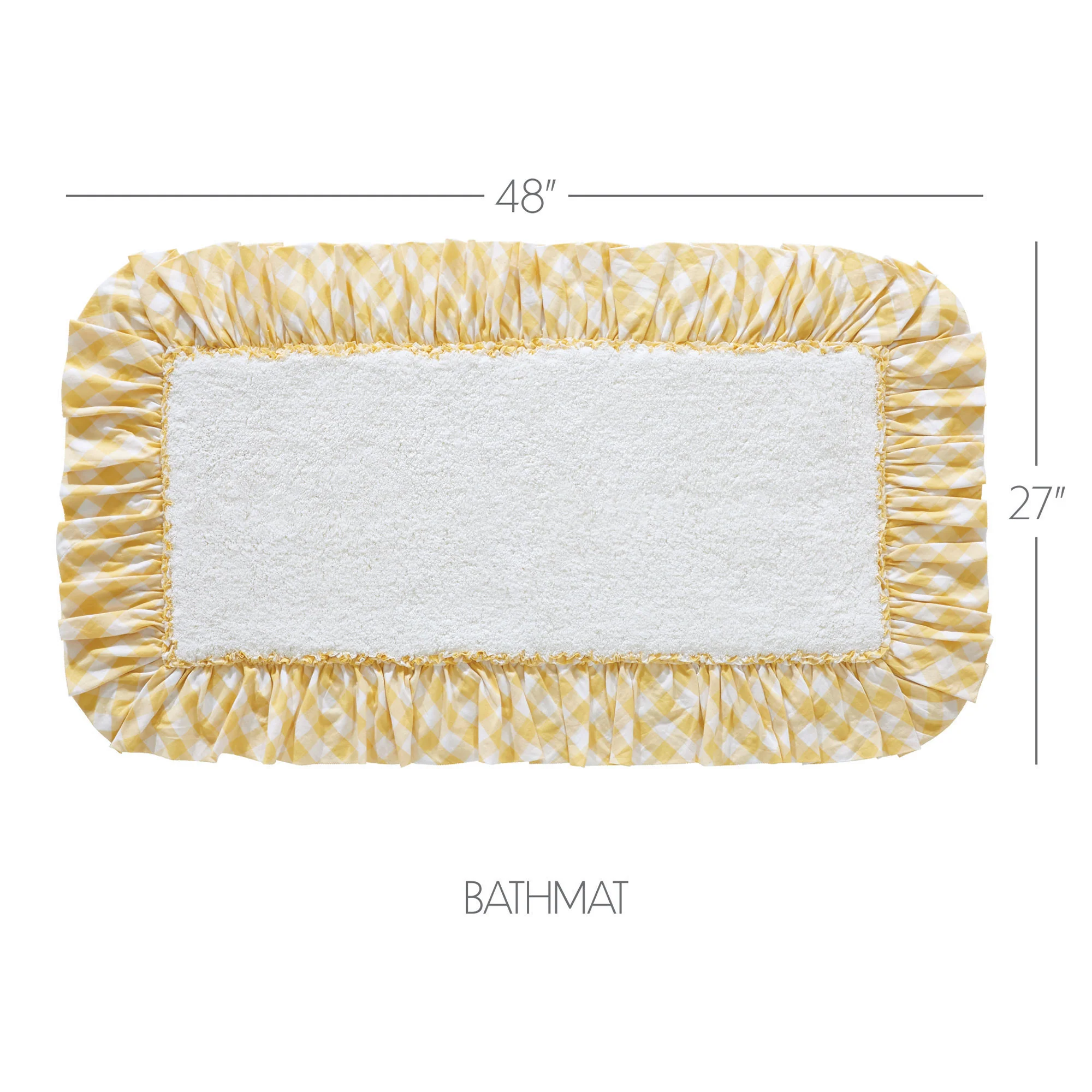 Annie Buffalo Yellow Check Bathmat 27x48