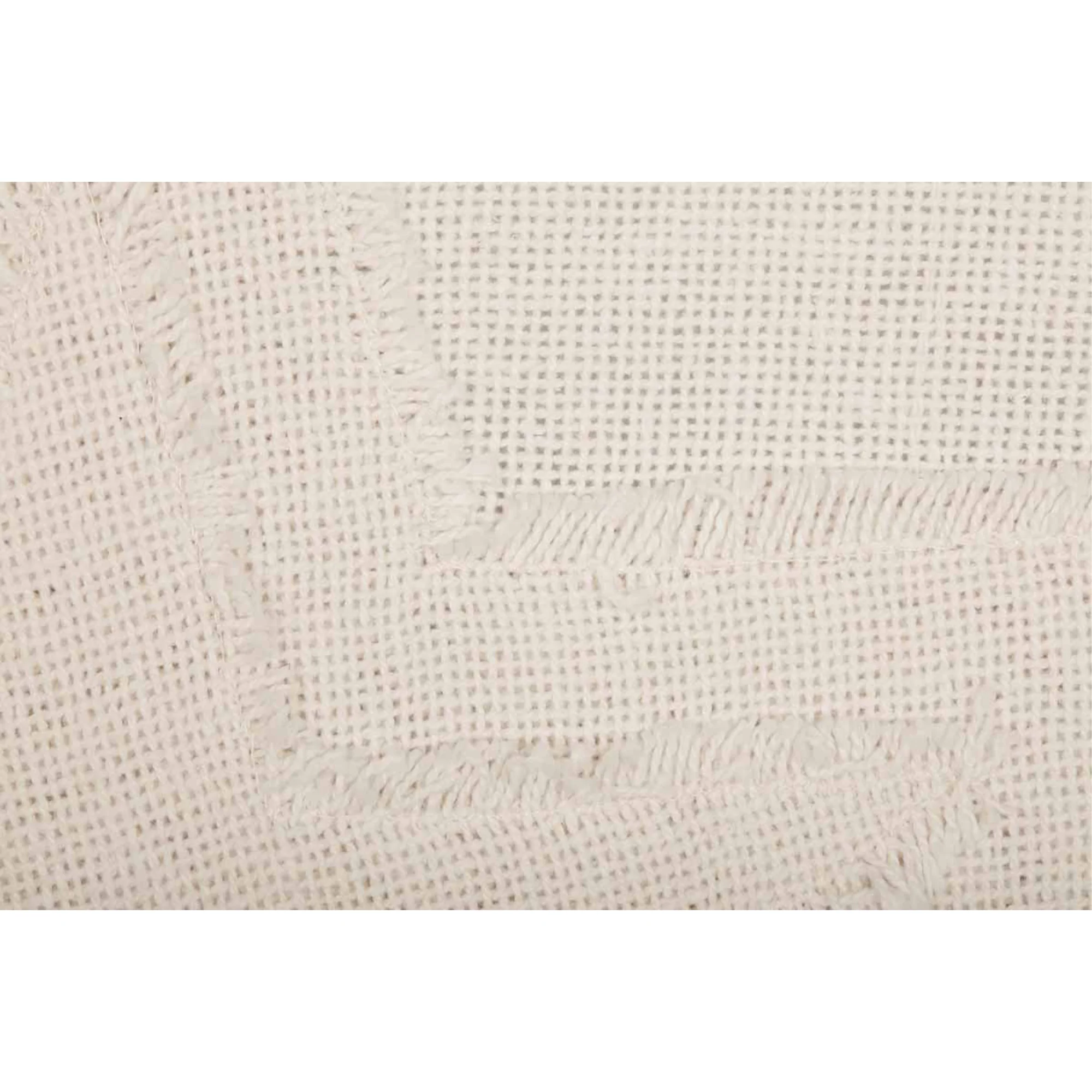 Burlap Antique White Star Standard Sham 21x27
