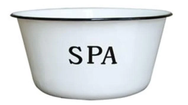 Enamelware Spa Bowl, 8-Inch by 3.75-Inch