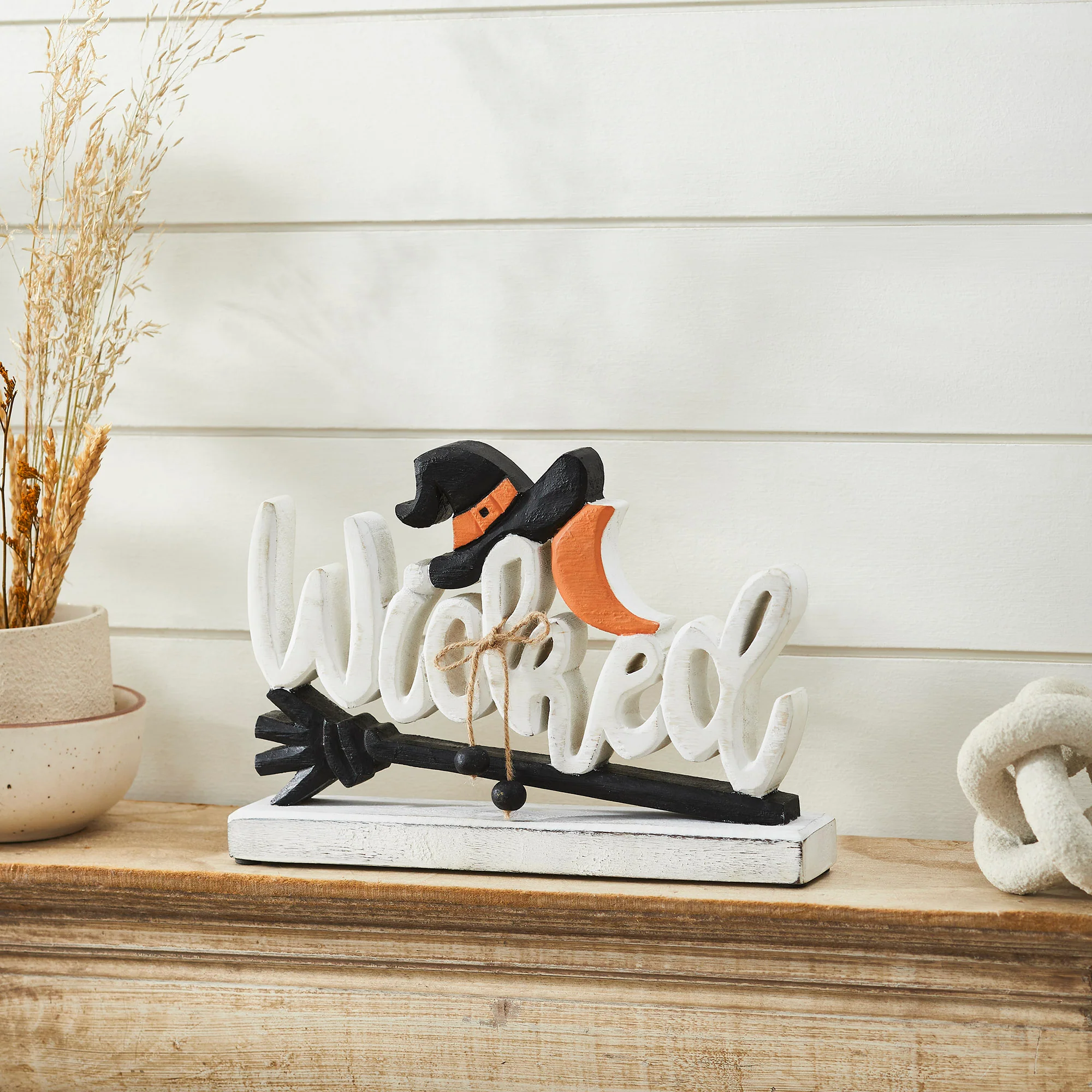 Wicked Witch Wooden Table Sign 8x11.5x2