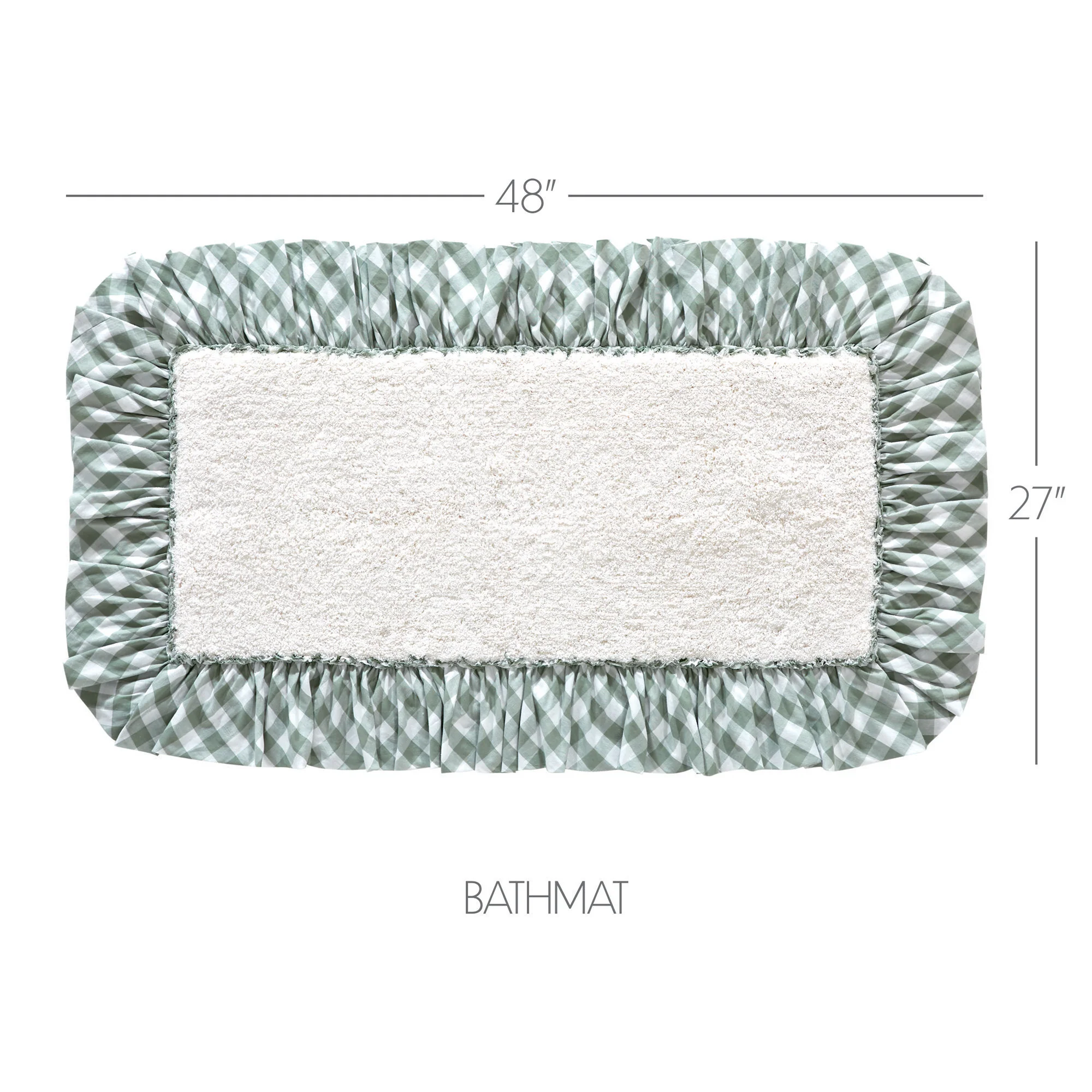 Annie Buffalo Green Check Bathmat 27x48